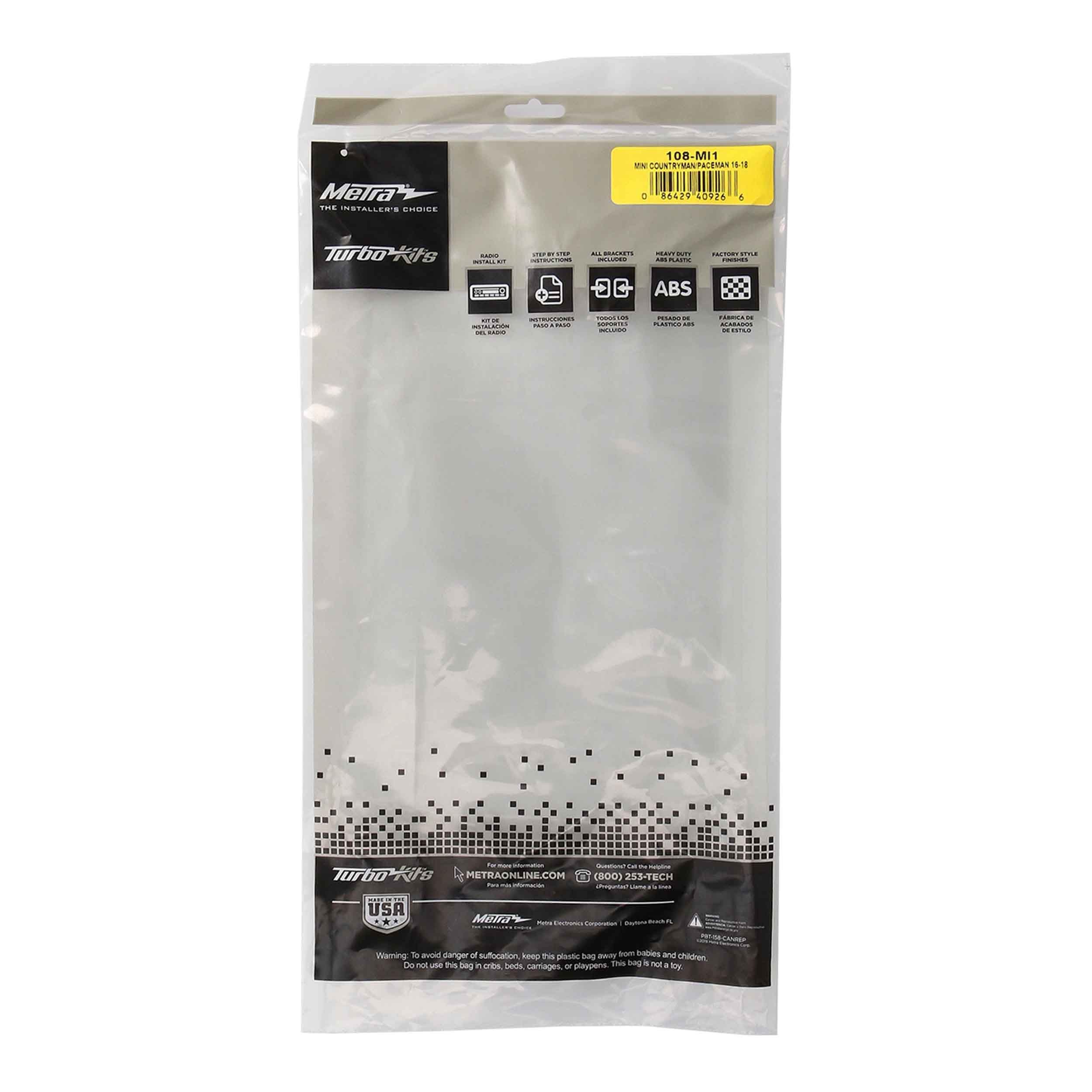 MINI Countryman 2011-2016| Paceman 2013-2016 (w/out factory NAV) - Fits Pioneer 8" Radios