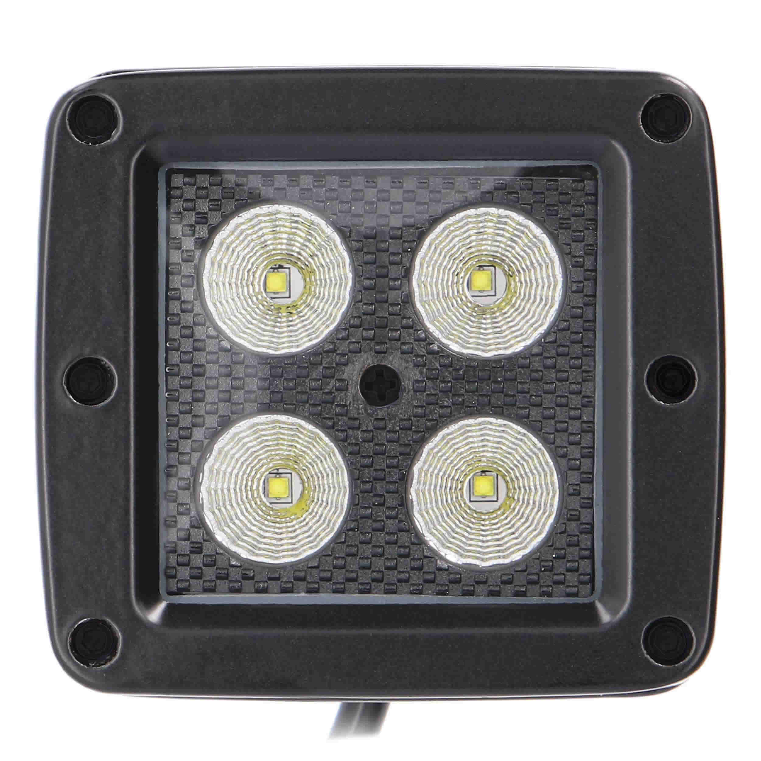 Daytona Lights Blackout 3" Cube Lights - 4 LED Flood (2Pk)