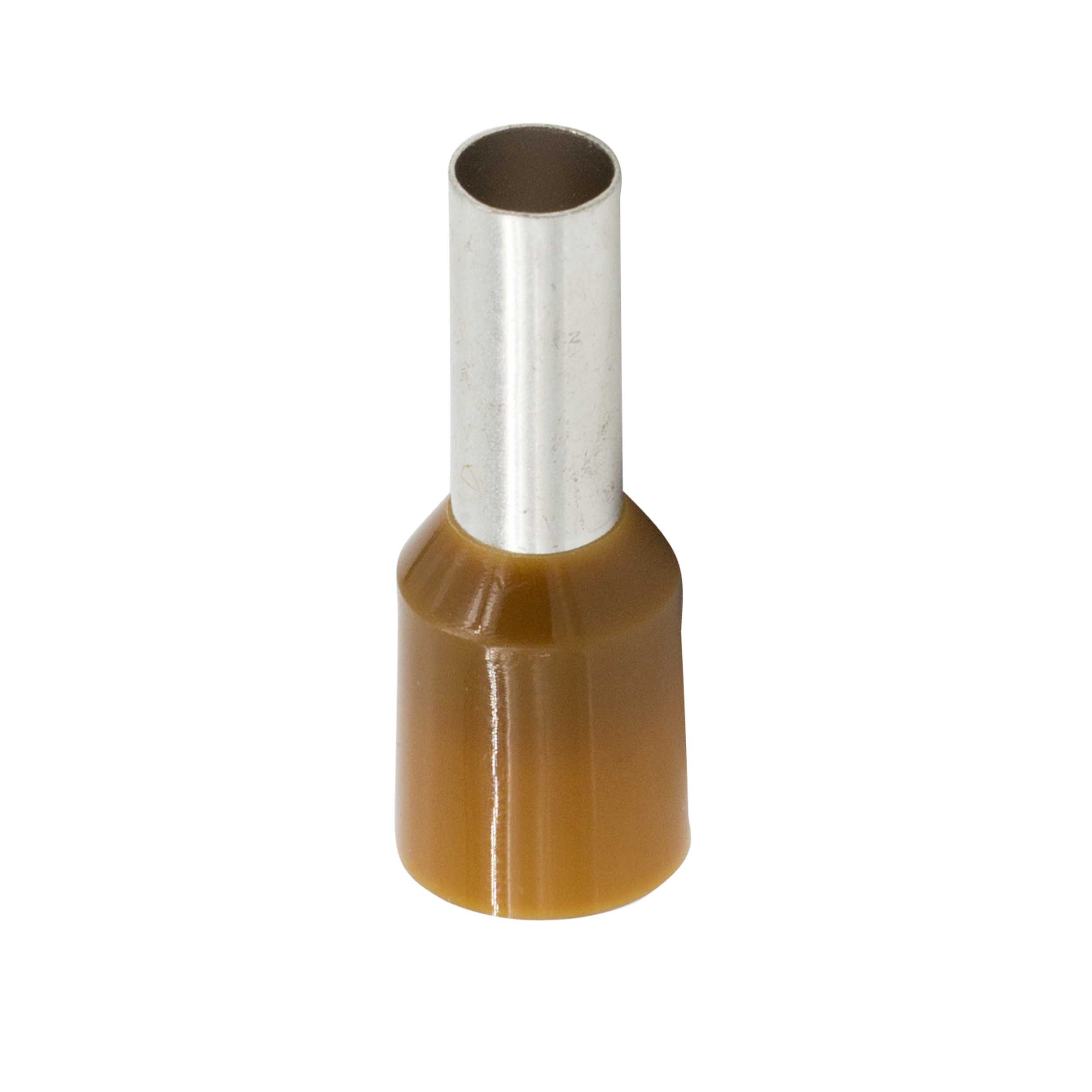Brown 8 GA Ferrules - Package of 100