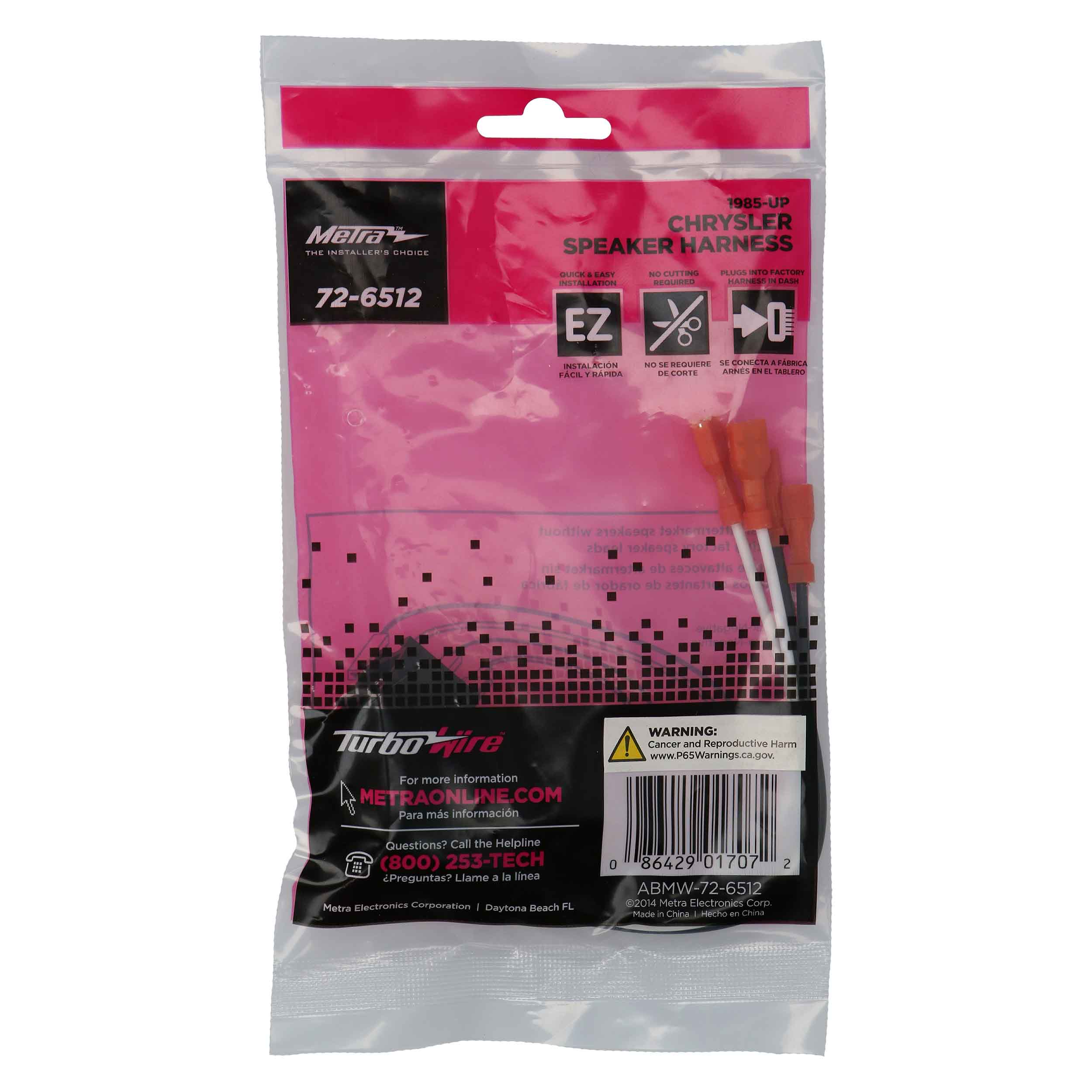 CHRYSLER 1990-2007 SPEAKER HARNESS - PAIR