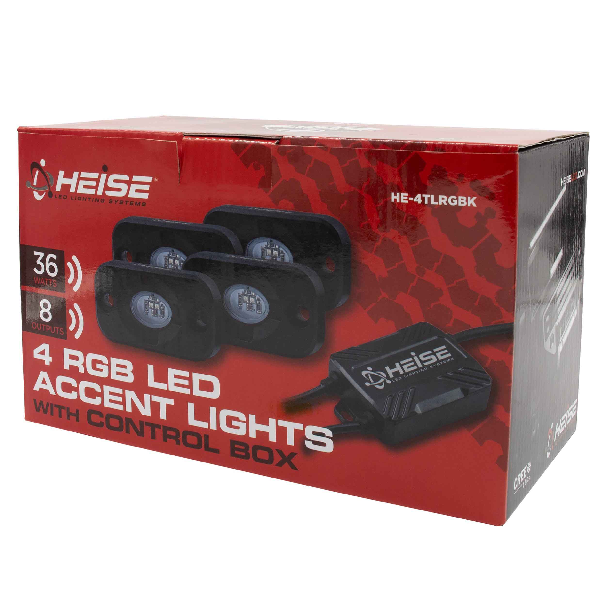 RGB Accent Light Kit - 4 RGB Pods, 3 LED