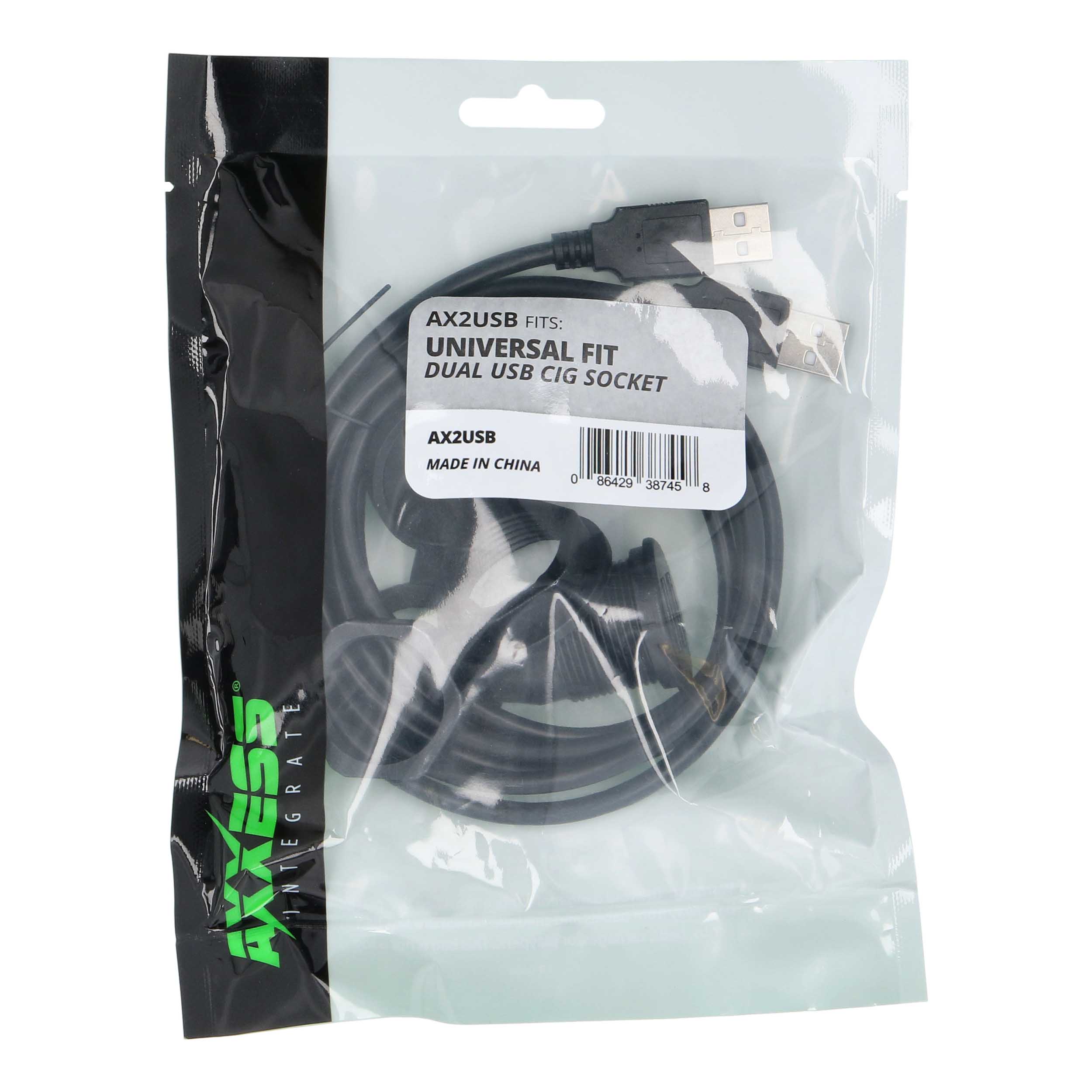 Dual USB Cigarette Socket