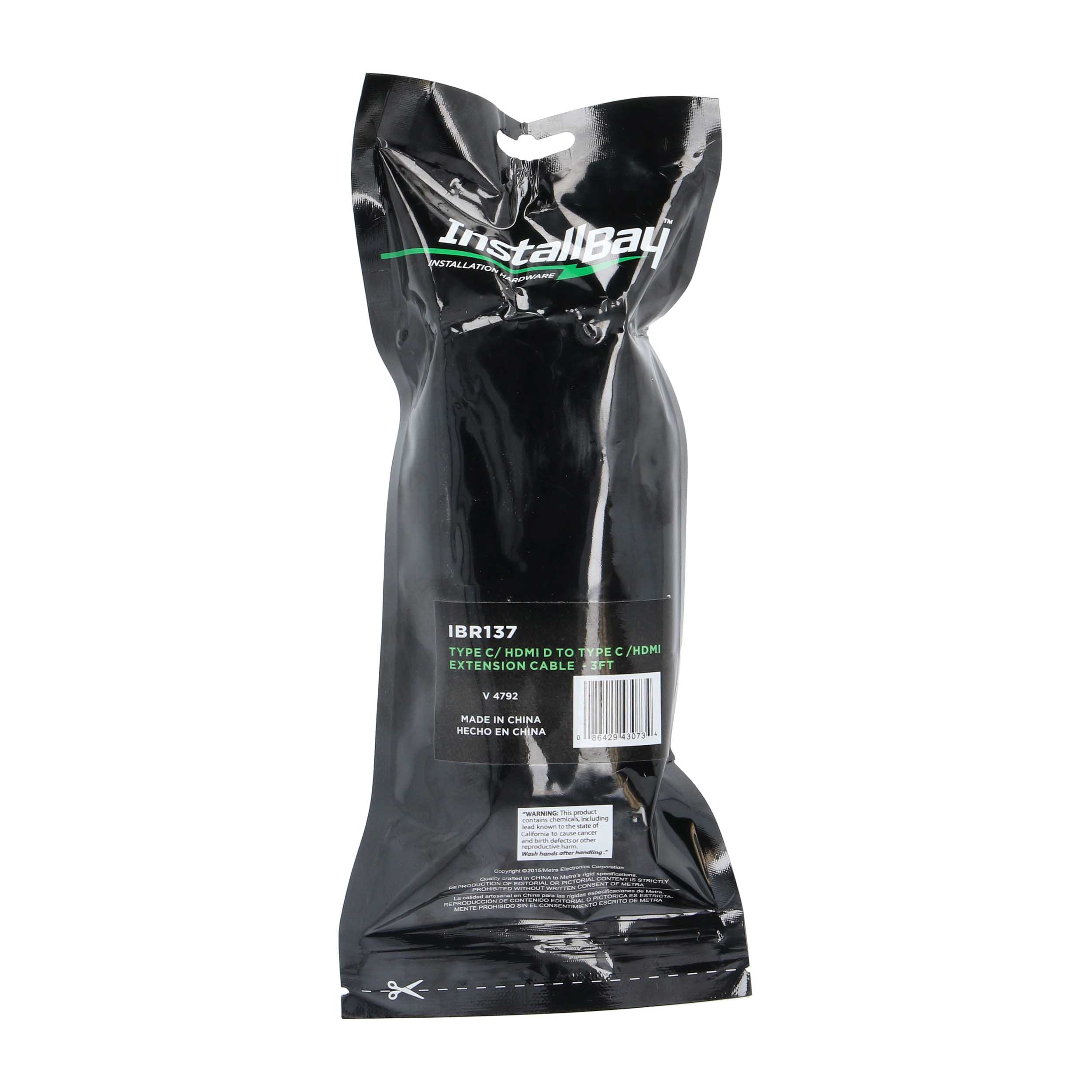 Input Type C/HDMI To Output Type C/HDMI "D" Ext Cable 3'