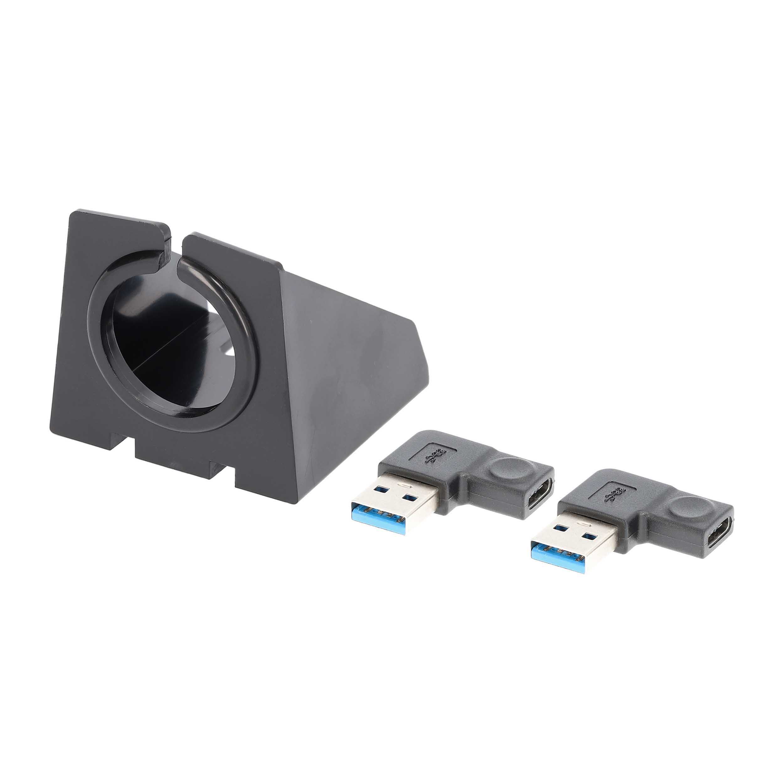 Dual USB-C Charge And Data Flush Mount - Retail Pack