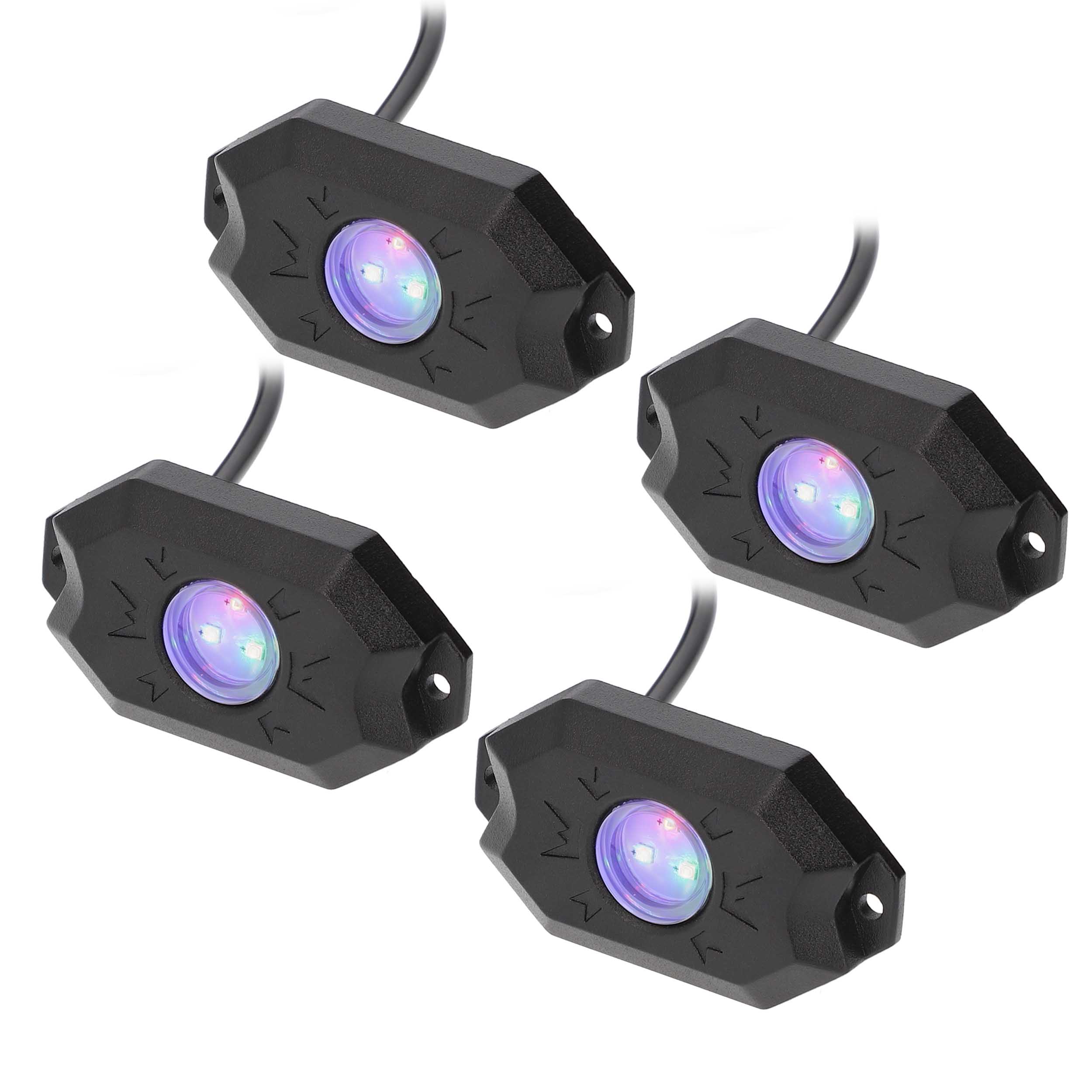 Daytona Lights RGB 4-Piece Rock Light Kit - App-Controlled