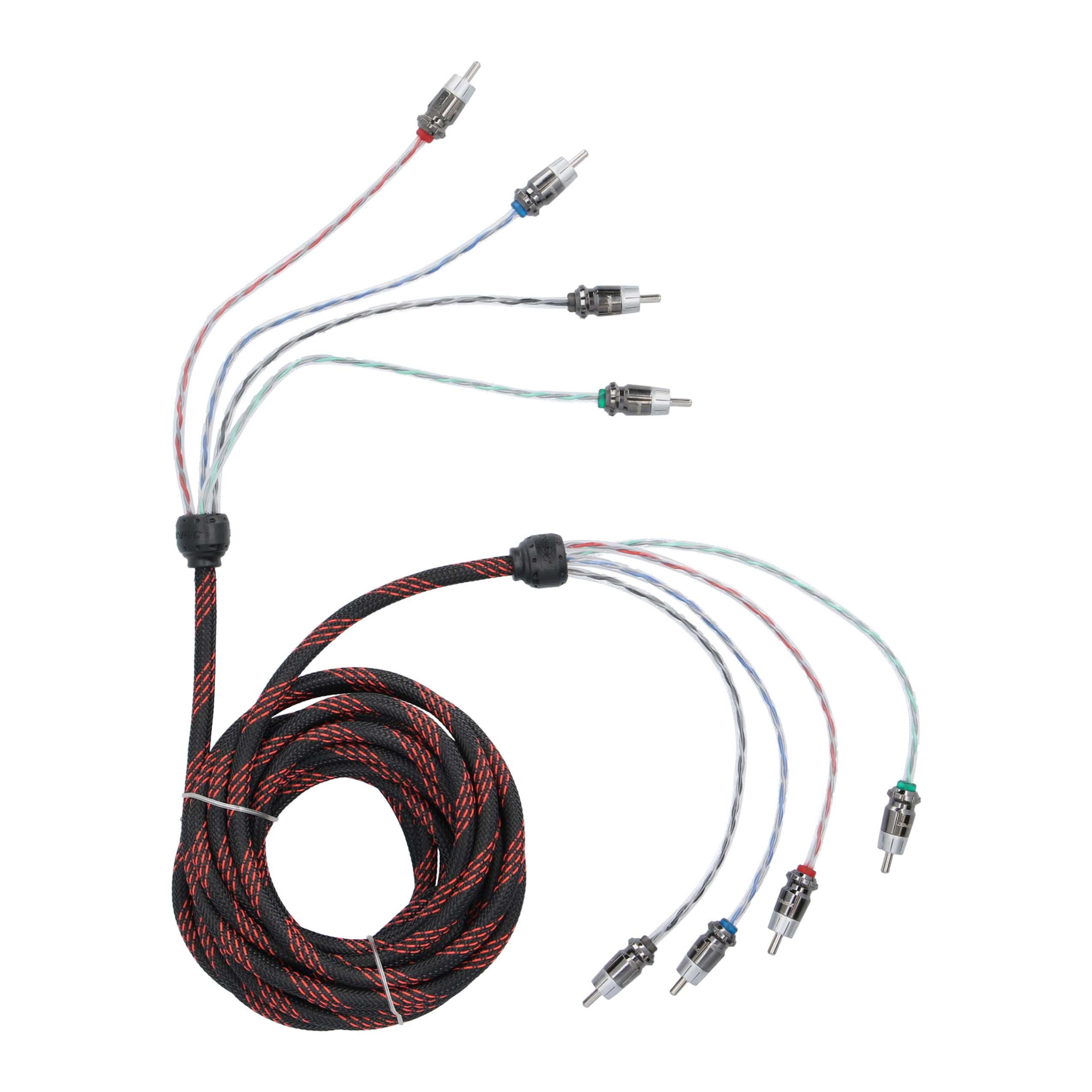 RCA v12 Series 4-Channel Audio Cable - 17 FT