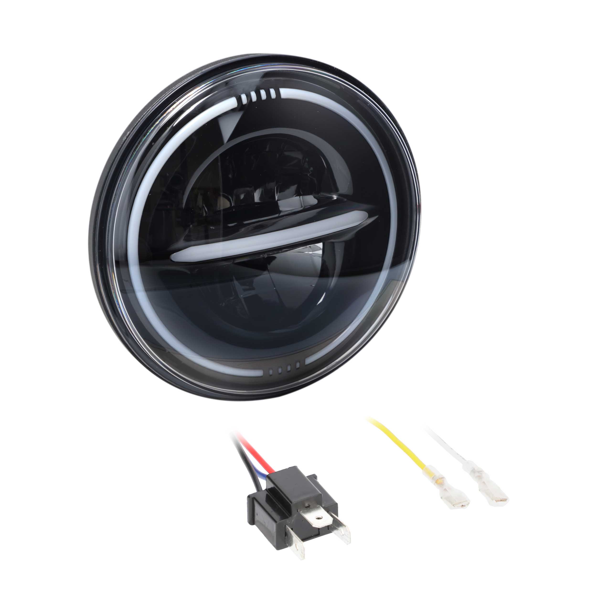 7" Reflector Headlight with Full Halo