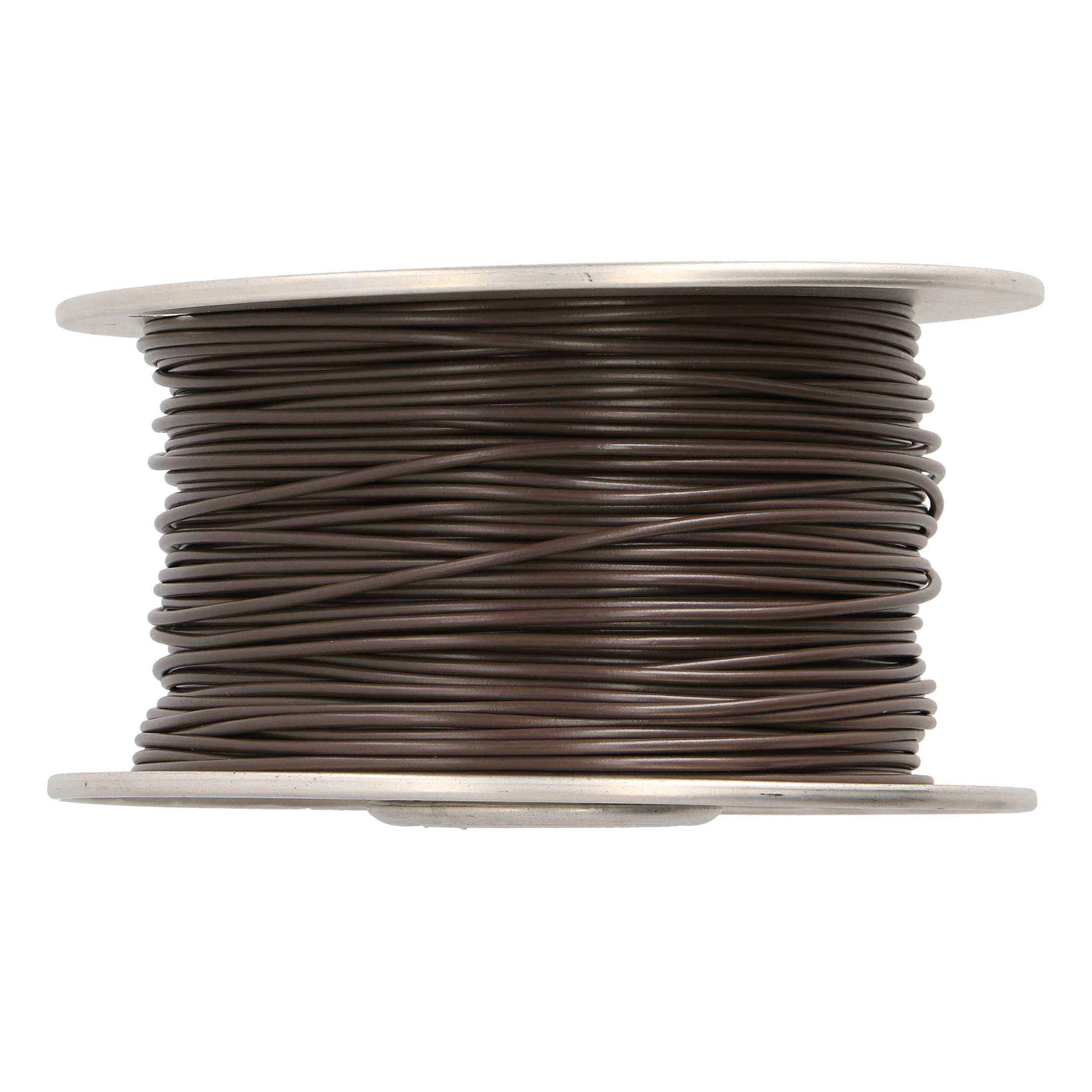 18 GA US GPT ALL COPPER PRIMARY WIRE BROWN - Coil of 500 FT
