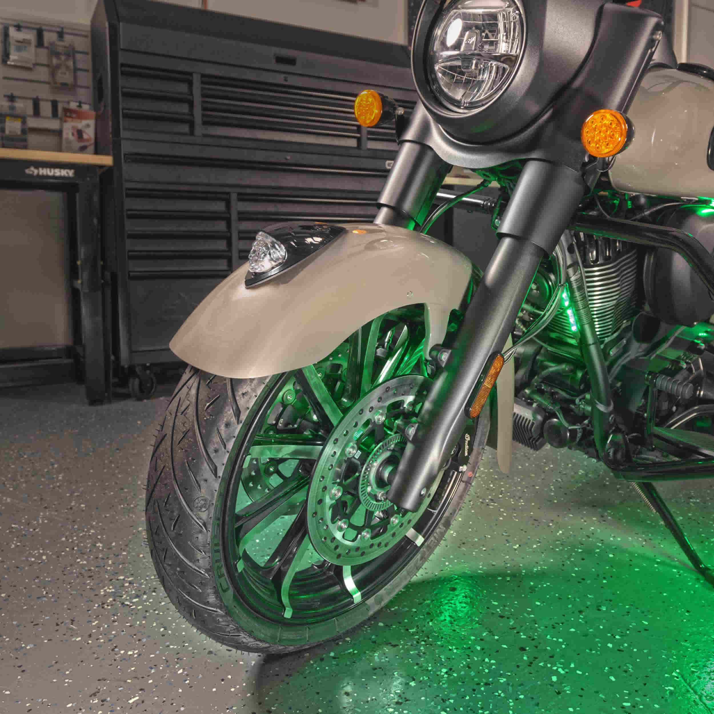 4-Piece Chasing LED Motorcycle Strip Light Expansion Pack