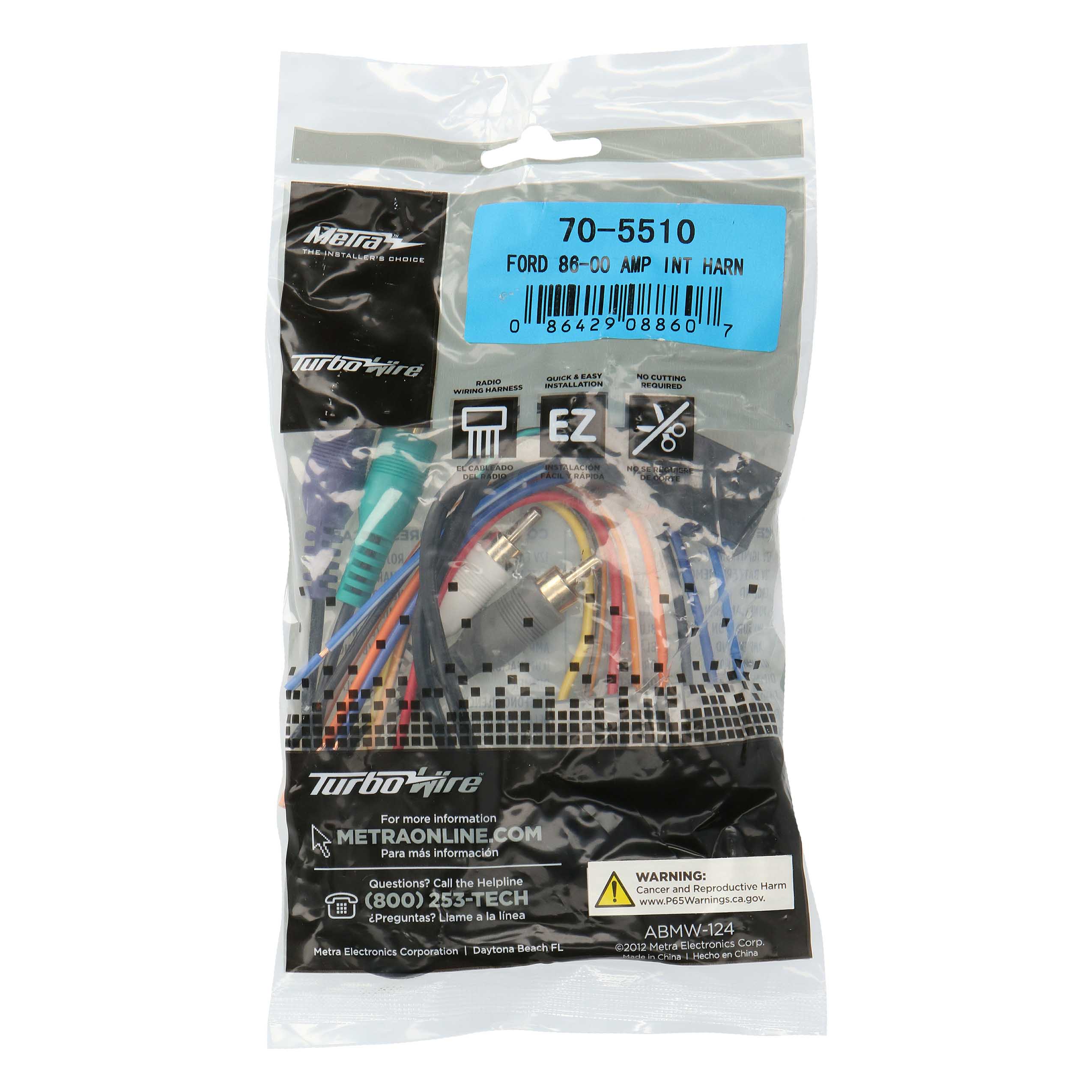 Radio Replacement Harness - Fits Ford / Lincoln / Mercury / Nissan 1973-2000