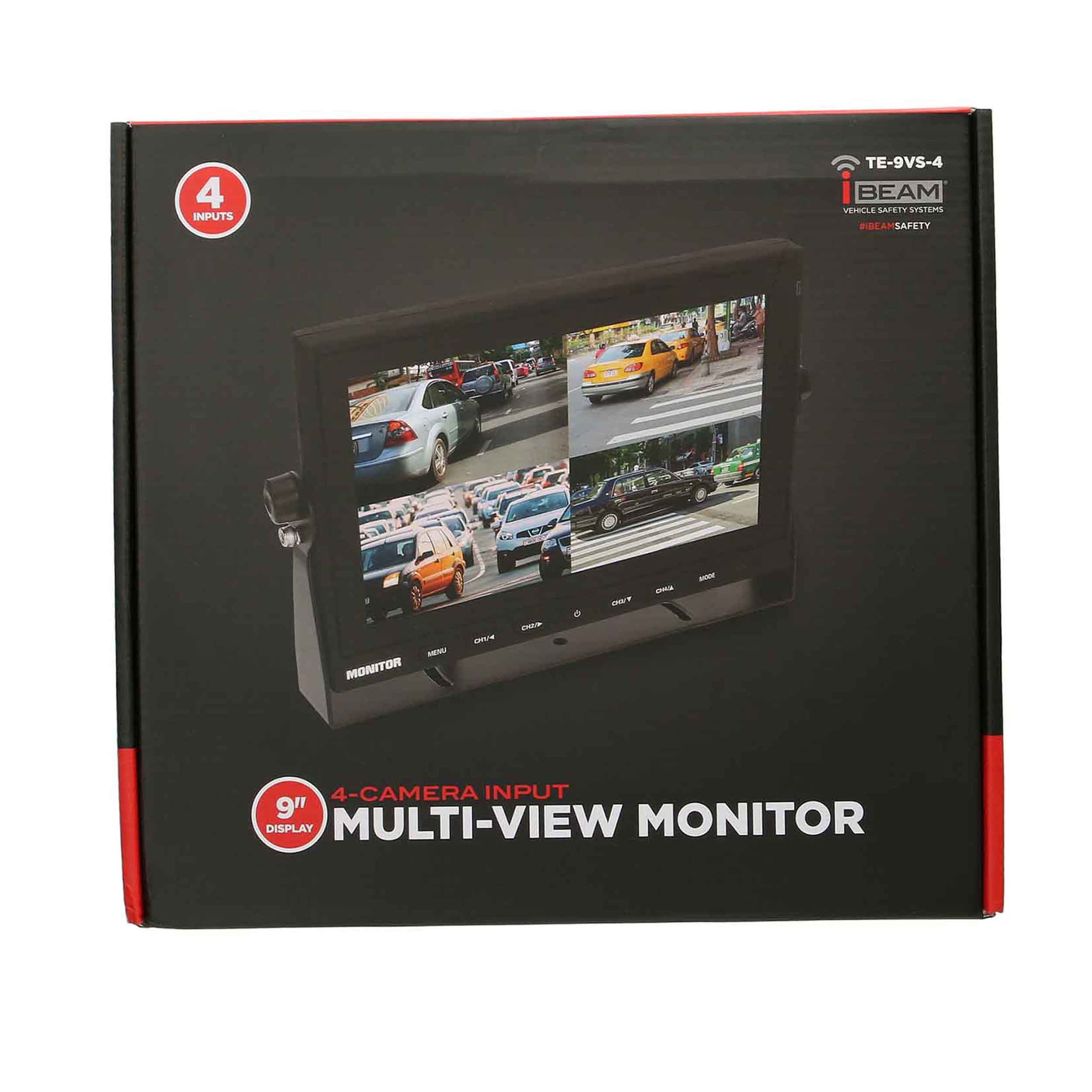 Commercial Quad-View Monitor - 9 Inch