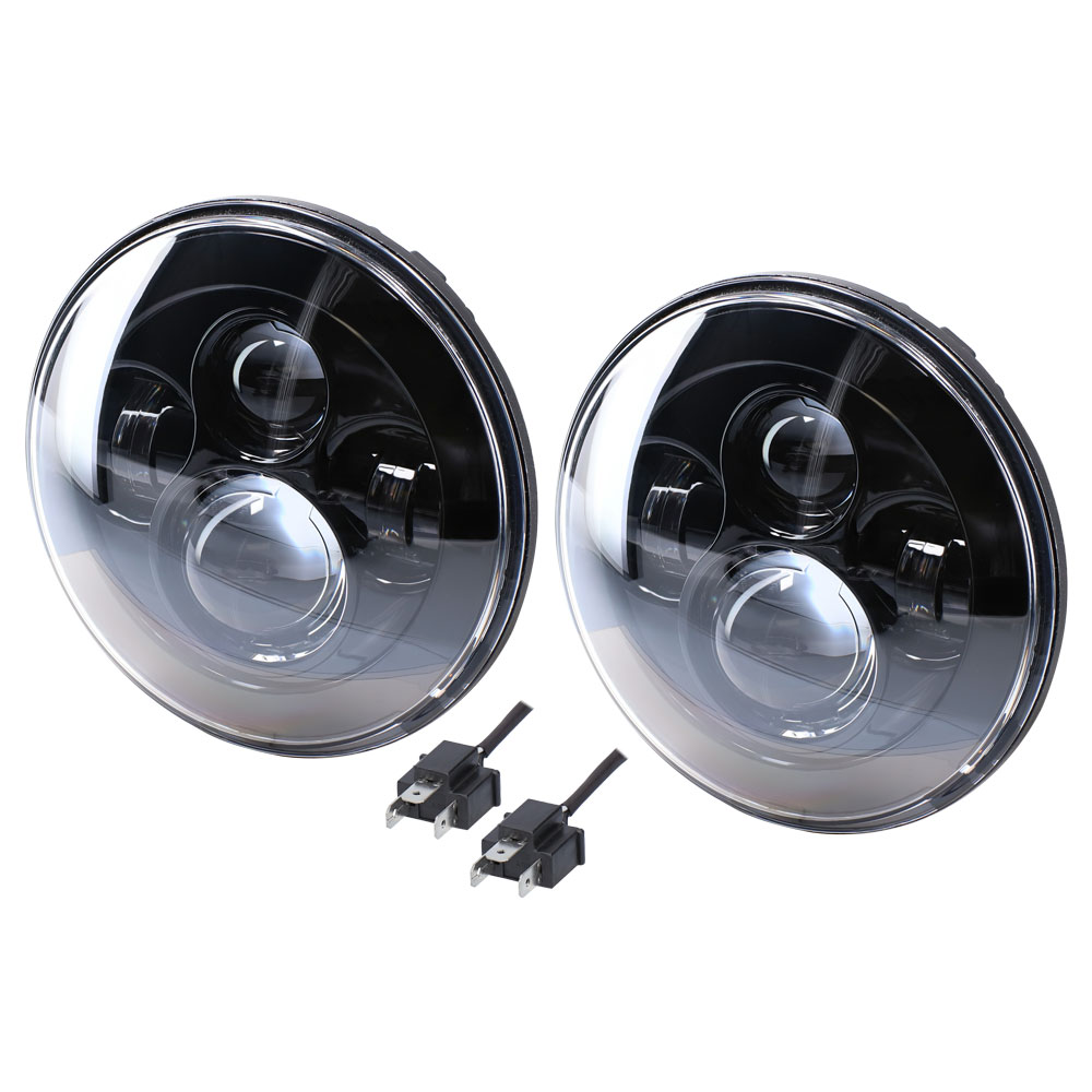 7" LED Light with Black Face - 7 Inch, 9 LED