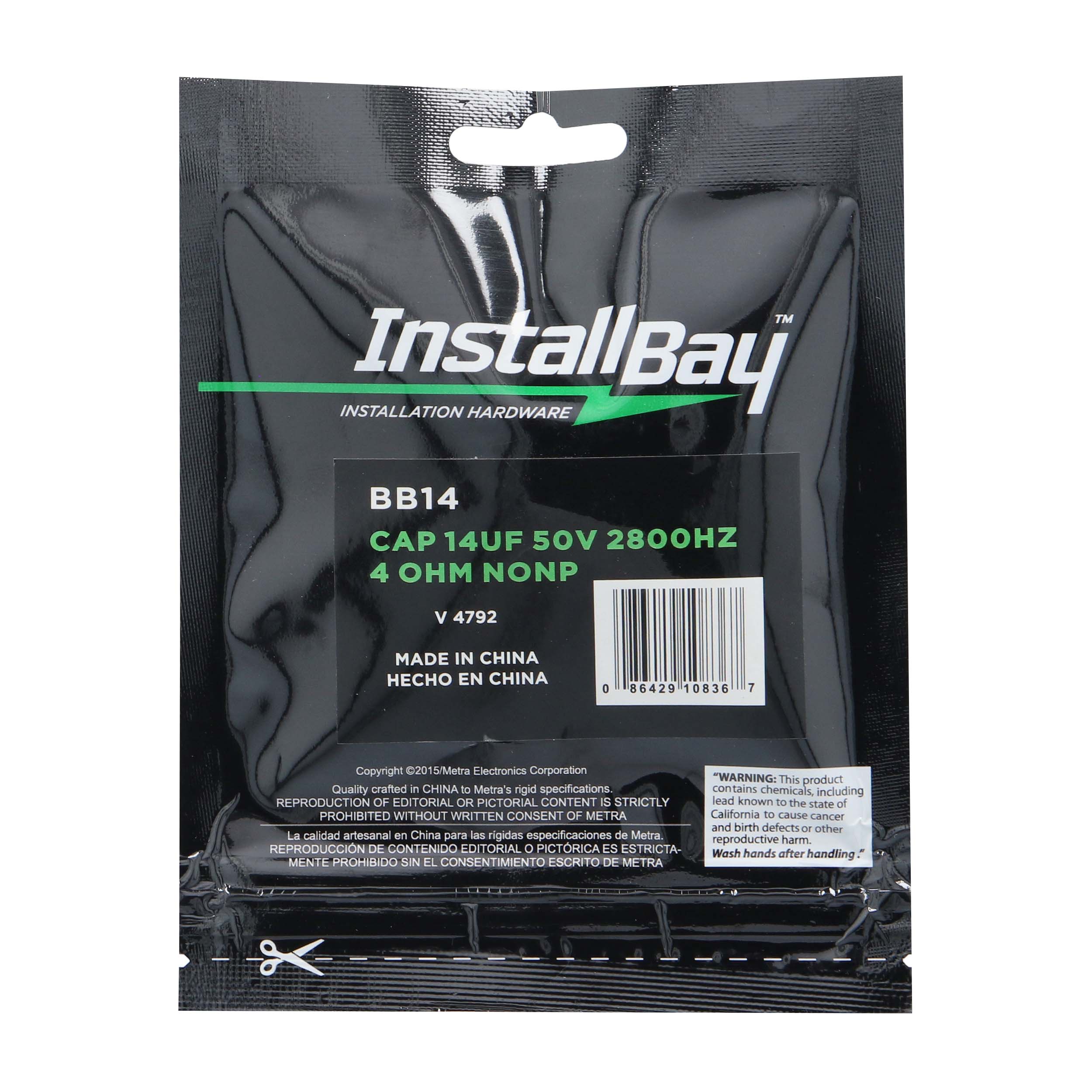 Cap 14UF 50V 2800HZ 4OHM Non-Polar  Pair