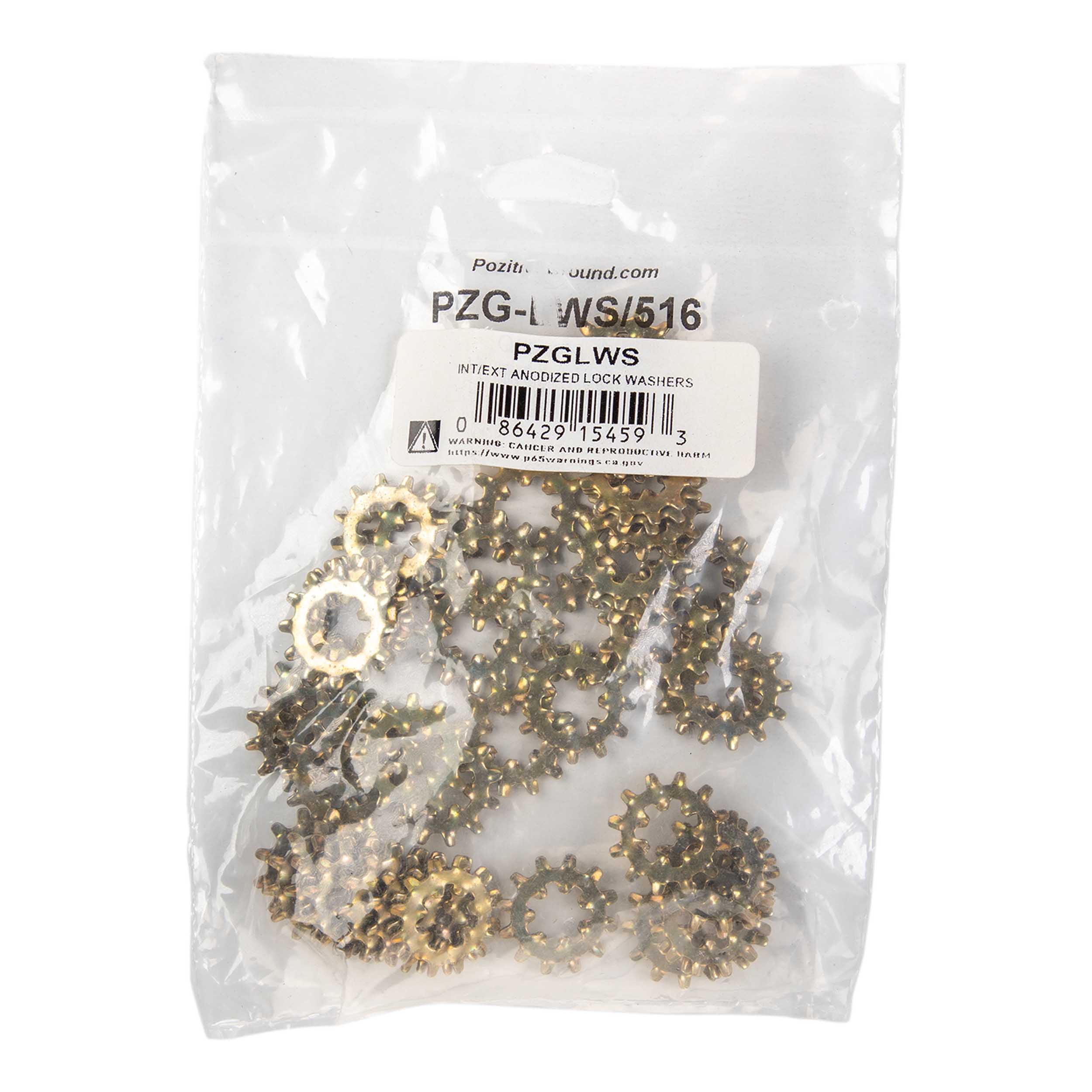 Anodized Lock Washers 5/16in - Pack of 50