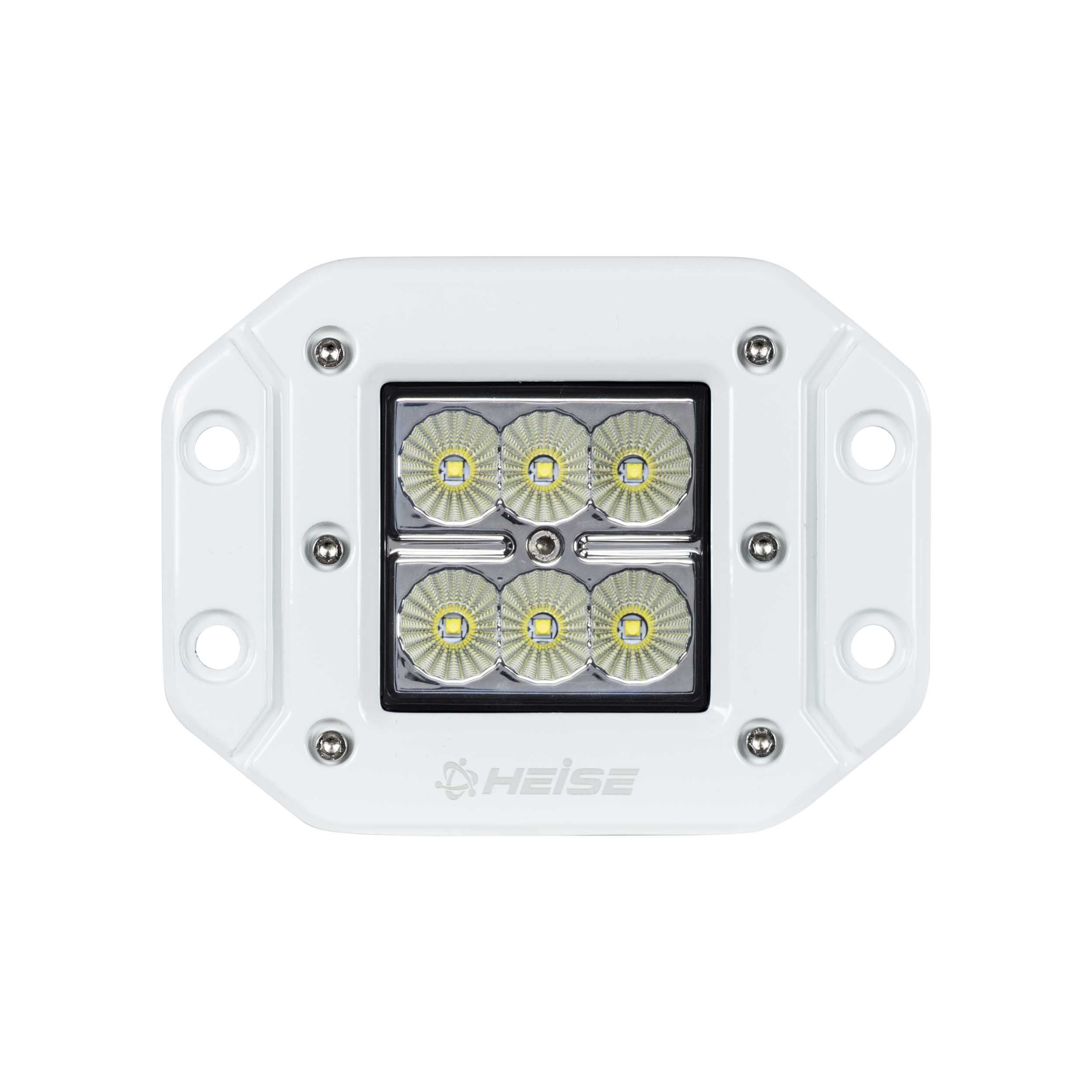 Marine Flush Mount Cube Light - 3 Inch, 6 LED