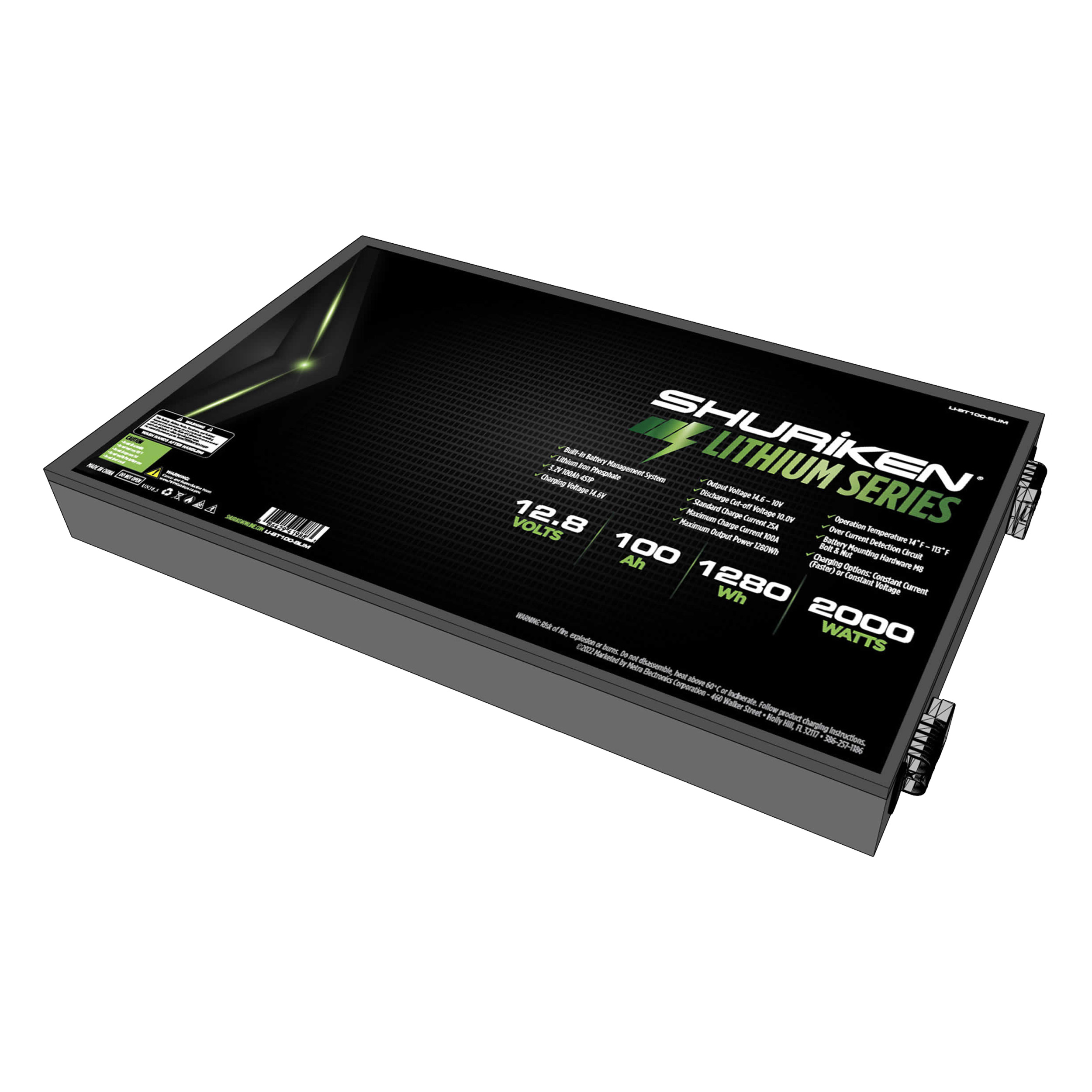2000W / 100 Amp Hours Lithium Iron Battery