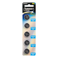 CR2032 Lithium 3-Volt Batteries - 5-Pack