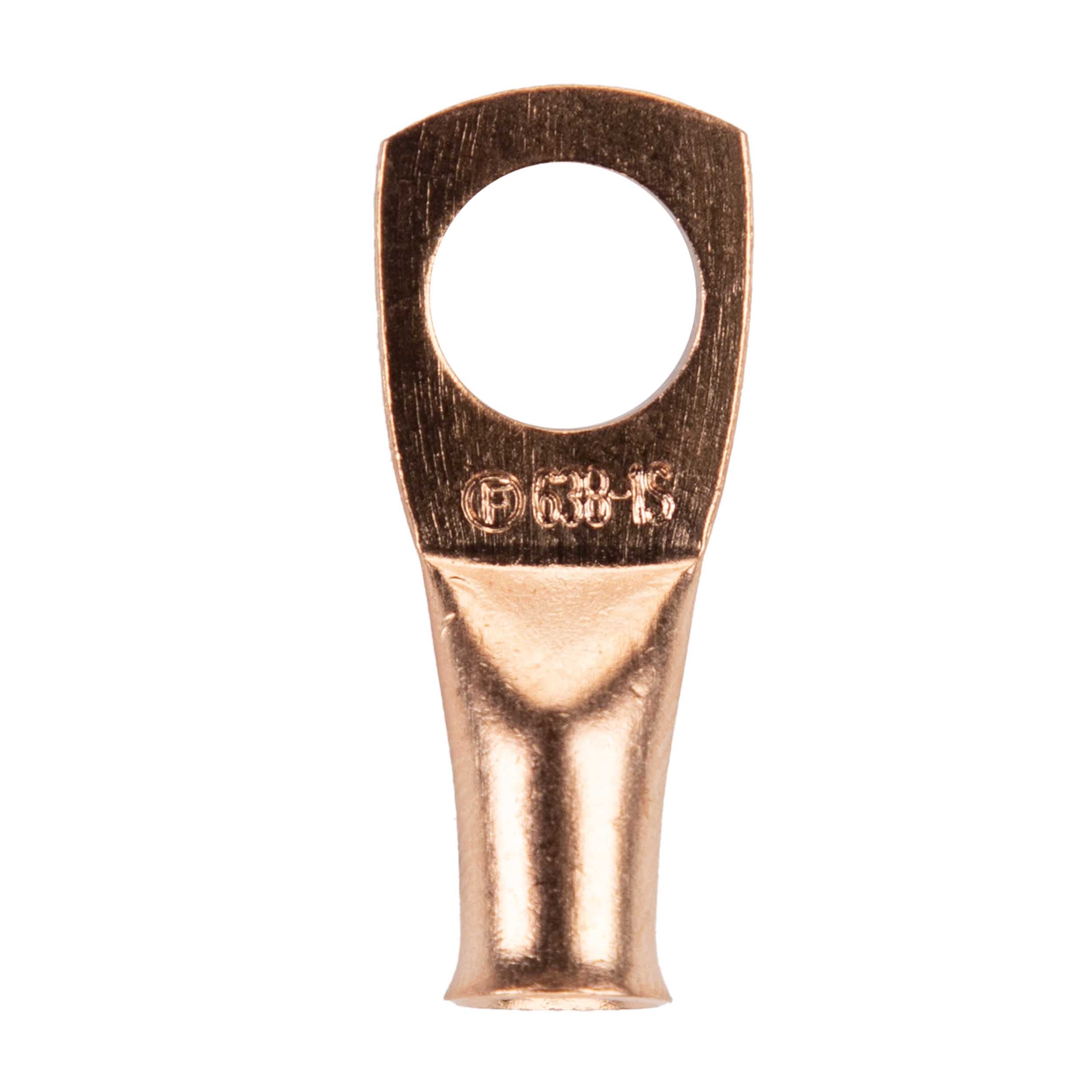 Copper Uninsulated Ring Terminal 6 Gauge 3/8 inch