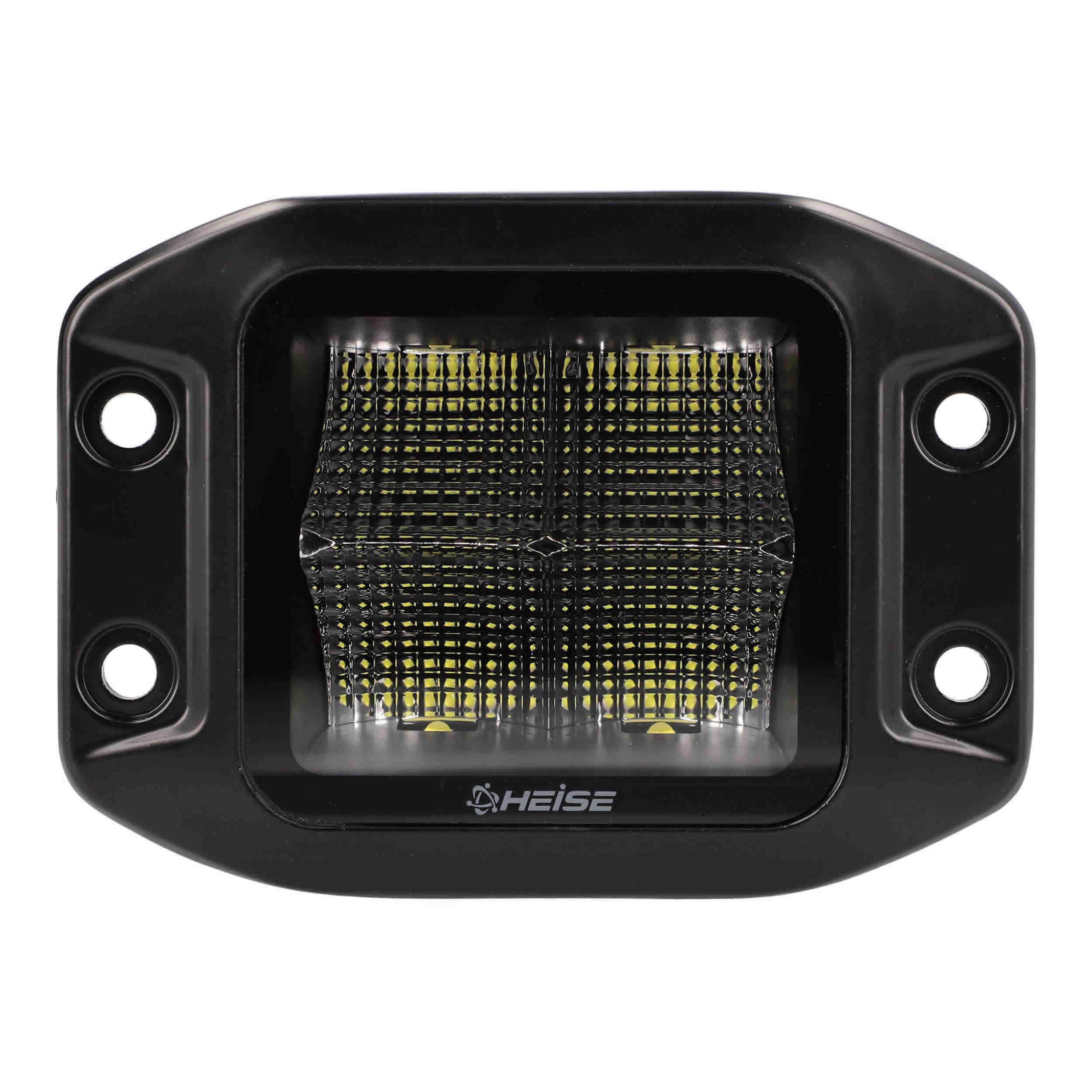 Blackout Flush Mount 3.5" Cube 4 LED Light - Flood