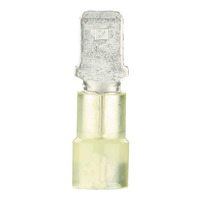 Yellow Nylon Male Quick Disconnect 12-10 Gauge .250