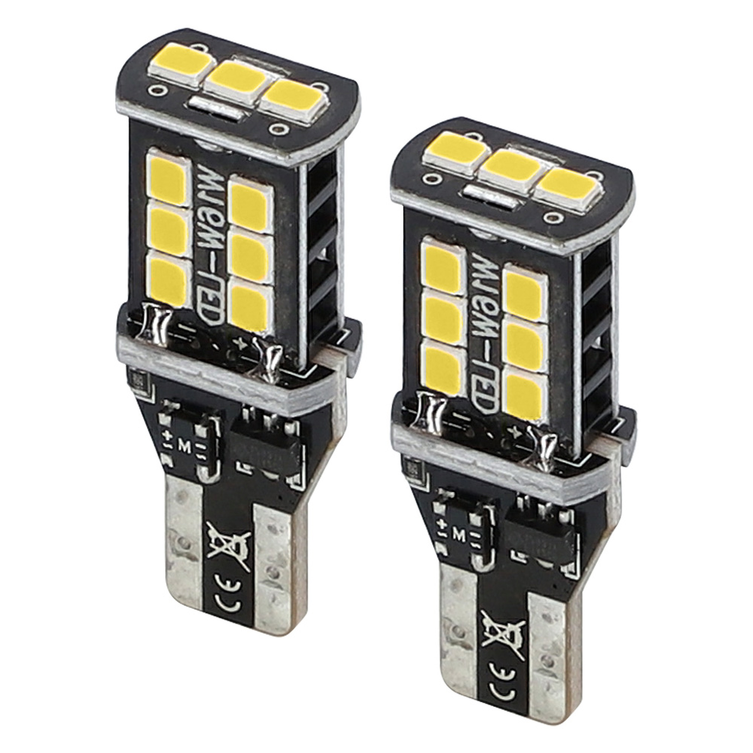 T15 White Bulbs with Integrated Internal CANBUS System - 2-P