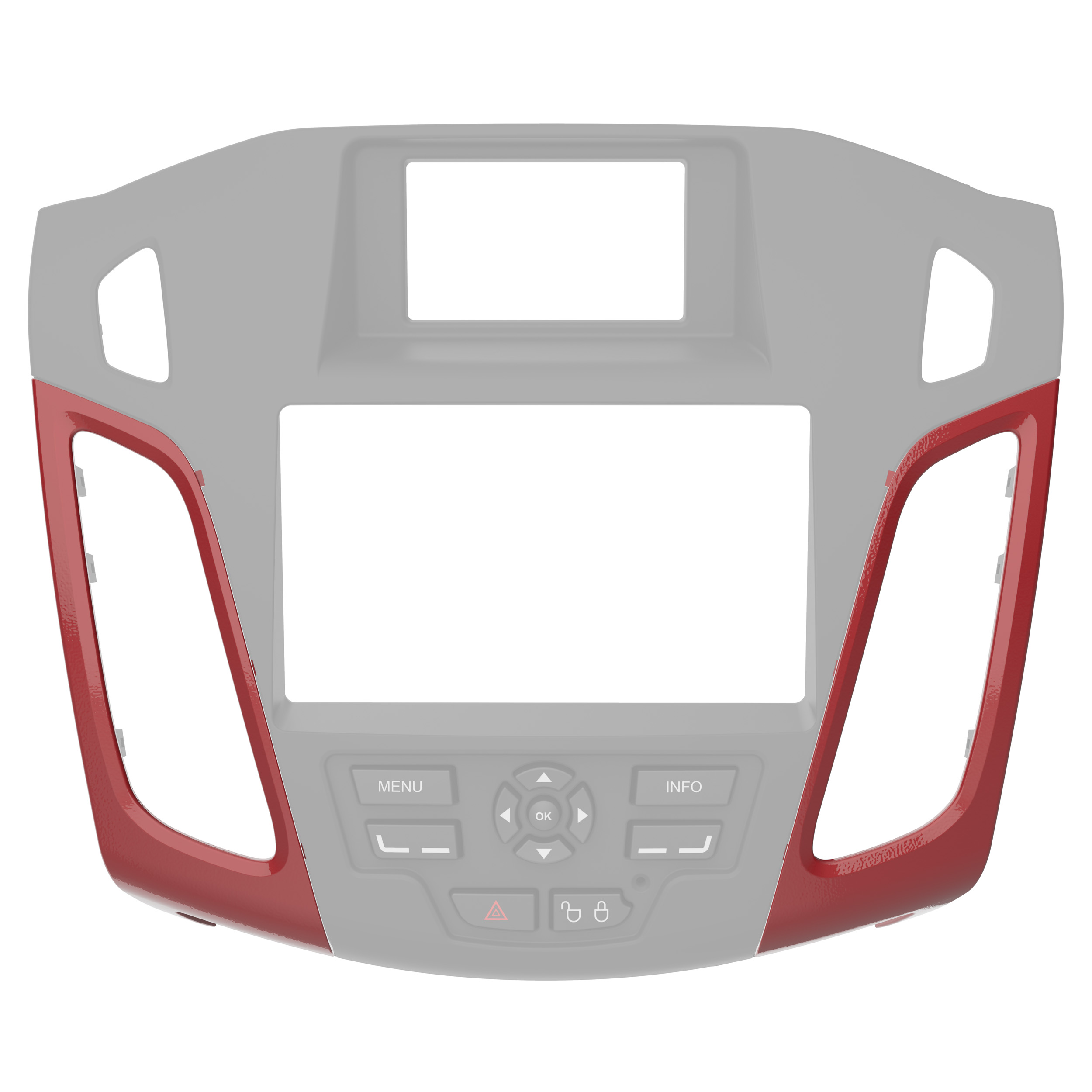 99-5827 FORD FOCUS VENT PANEL RED