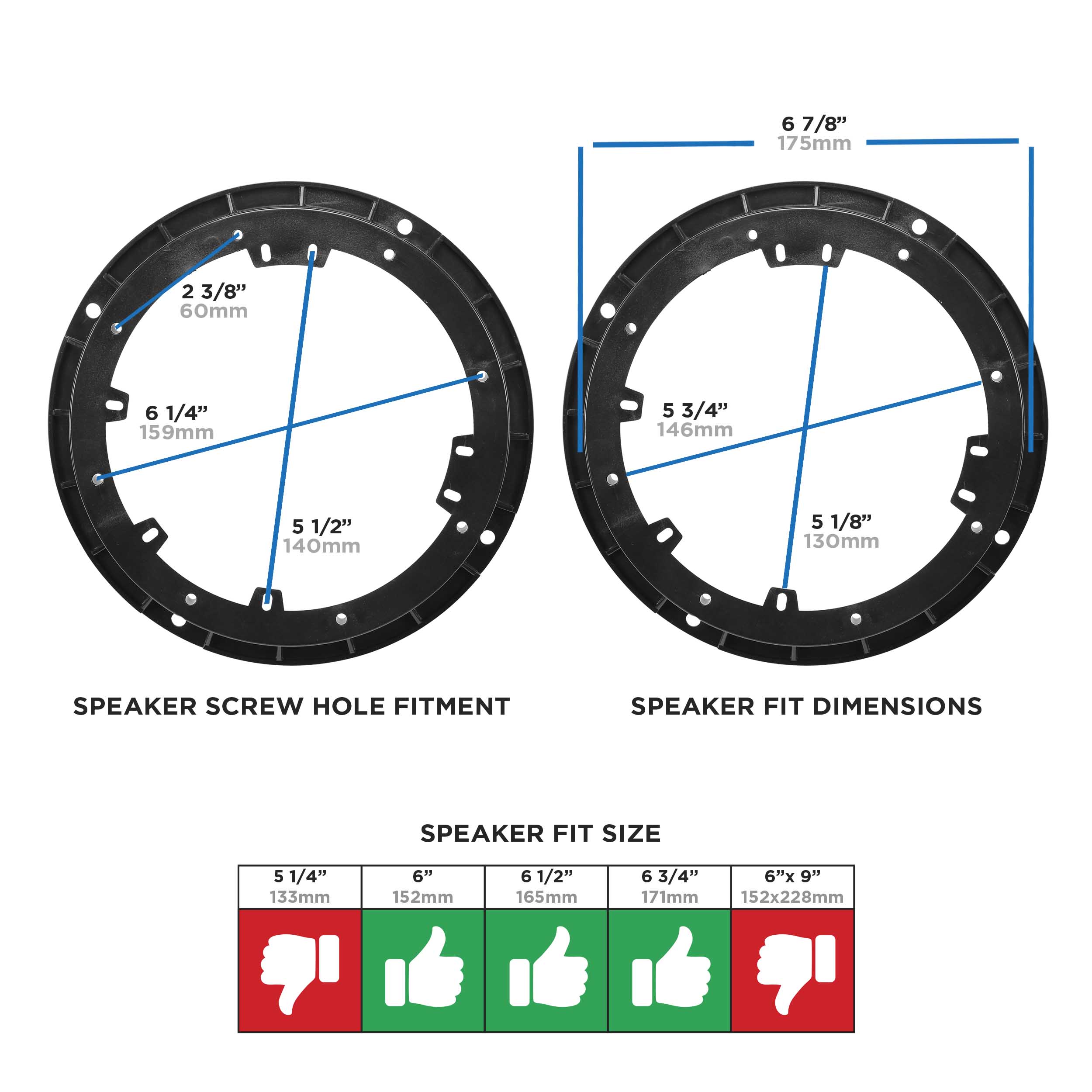 Hyundai | Kia 2014-Up - 6" to 6.75"