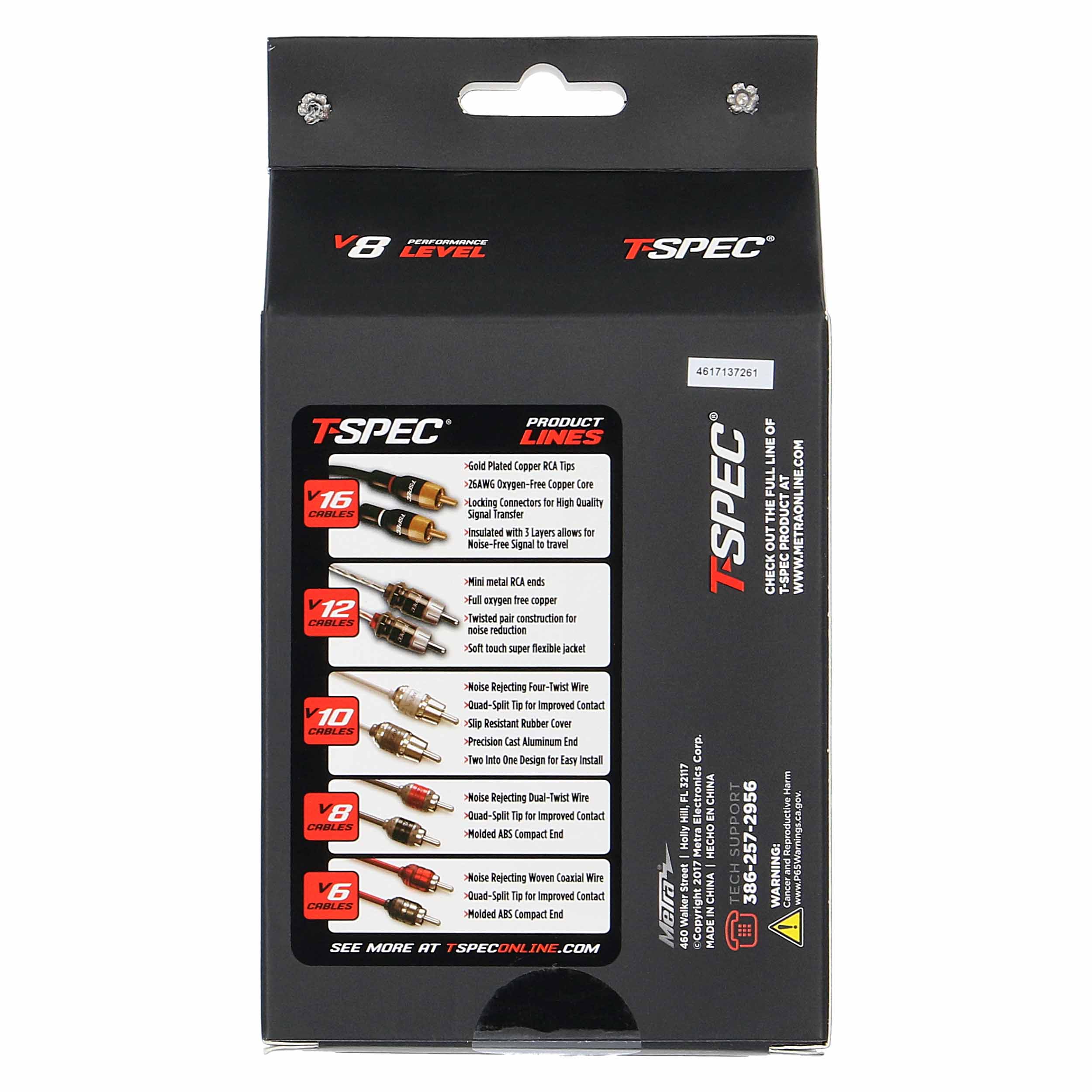 RCA v8 Series 2-Channel Audio Cable - 3 FT