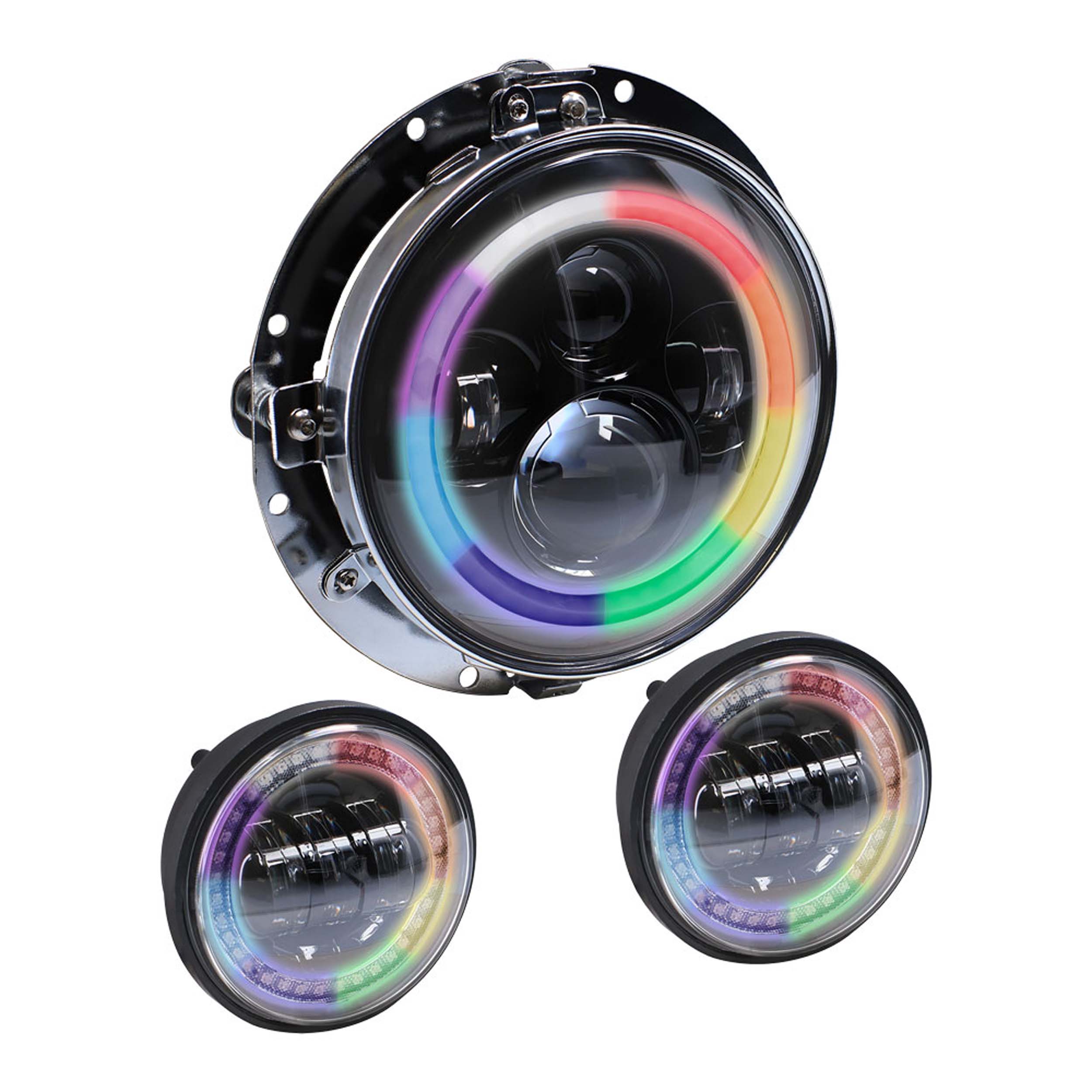 Round Motorcycle Headlight - 7 Inch/4.5 Inch