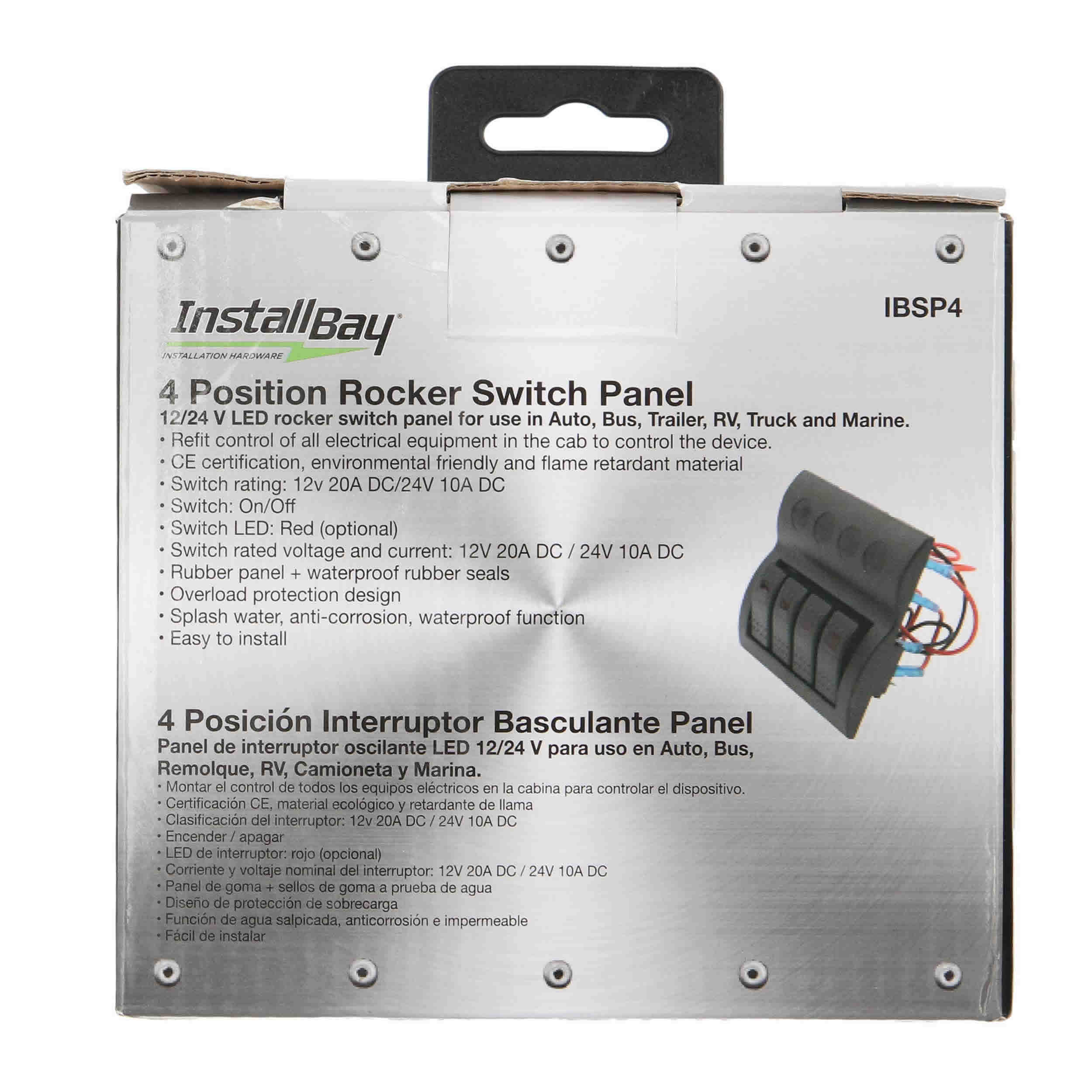 Panel Switches - 4 Switch Panel - Each