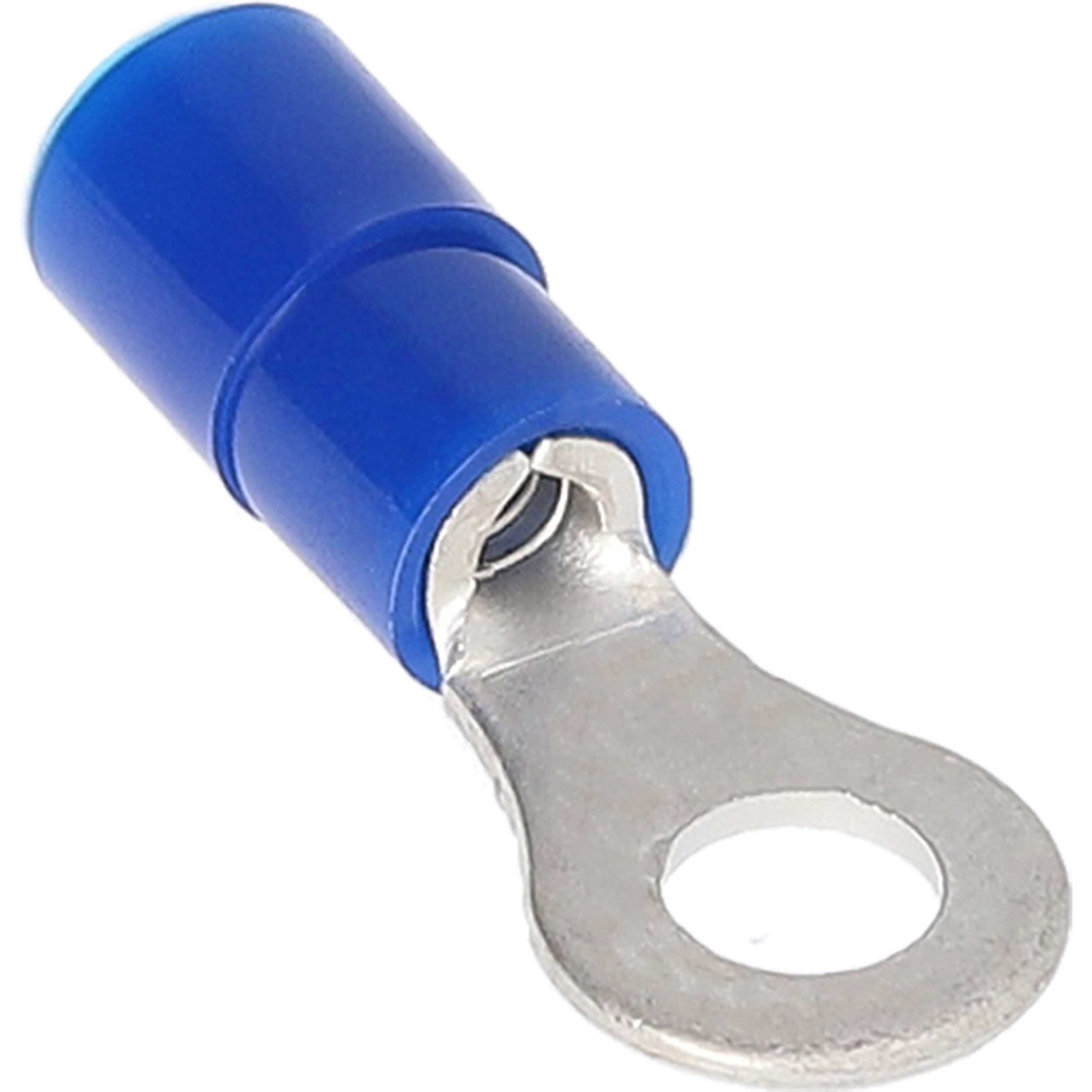Blue Nylon Ring Terminal 16-14 Gauge #8 - Package of 100