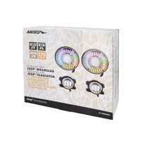 7" Chasing Projector LED Headlight & 4" Fog Light Kit with Controller