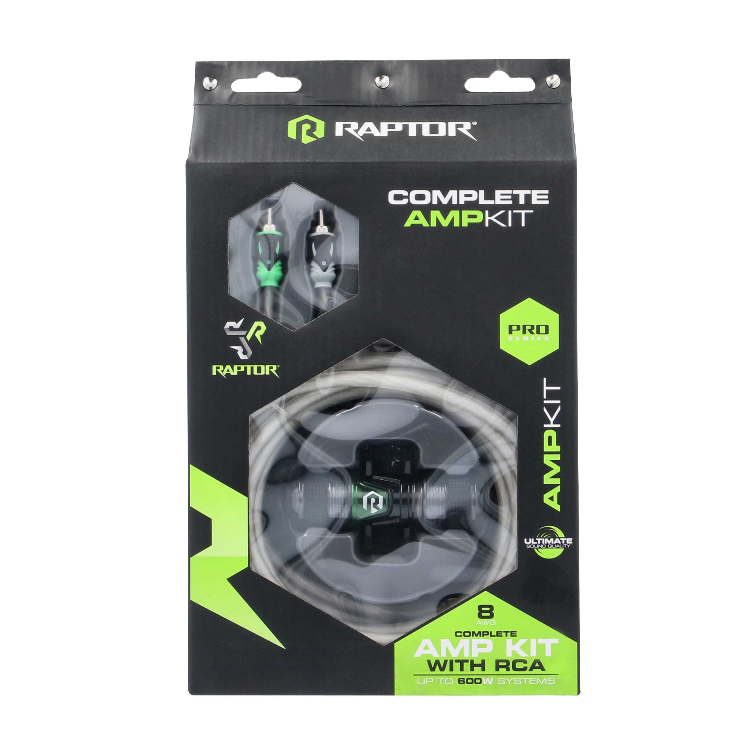 600W 8 AWG Amp Kit with RCA Cable - Pro Series