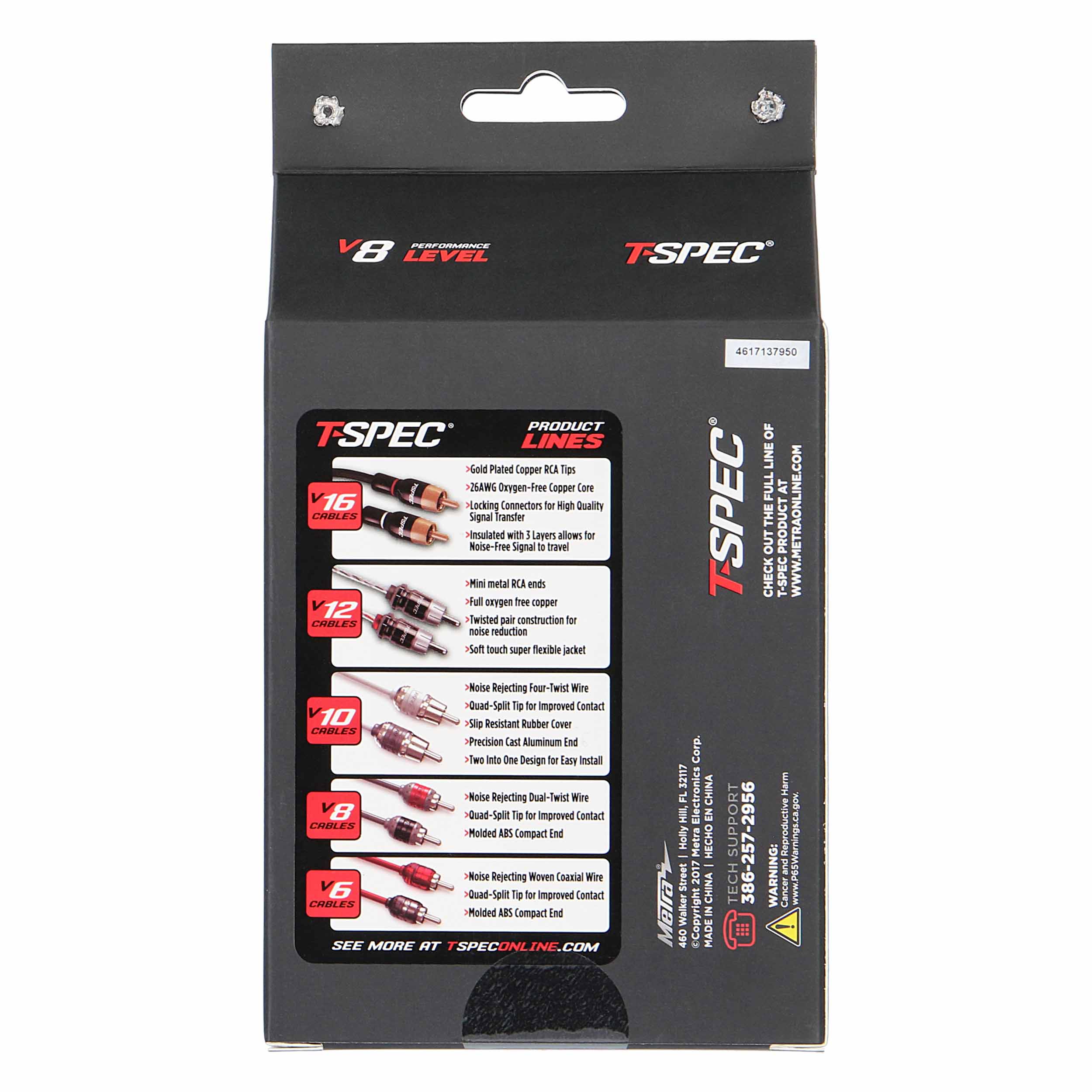 RCA v8 Series 2-Channel Audio Cable - 6 FT