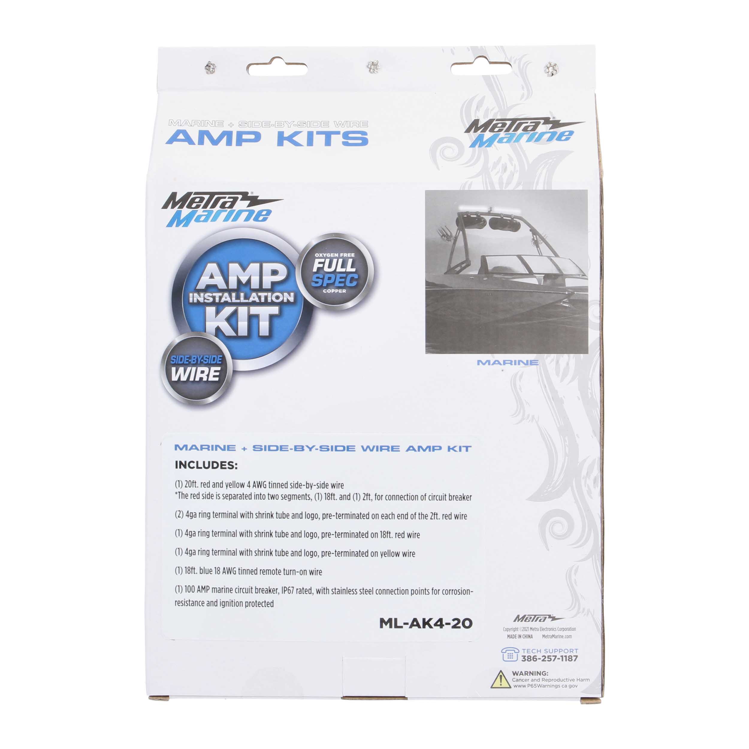 INSTALL BAY 4GA Value AMP Kit 1600W