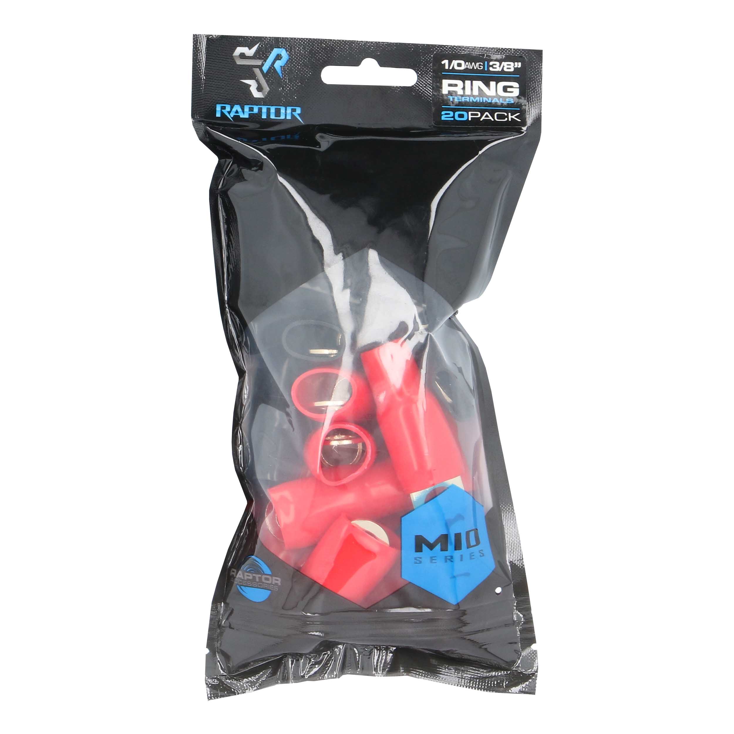 1/0 AWG 3/8 Inch Gold Ring Terminal - 20 PK