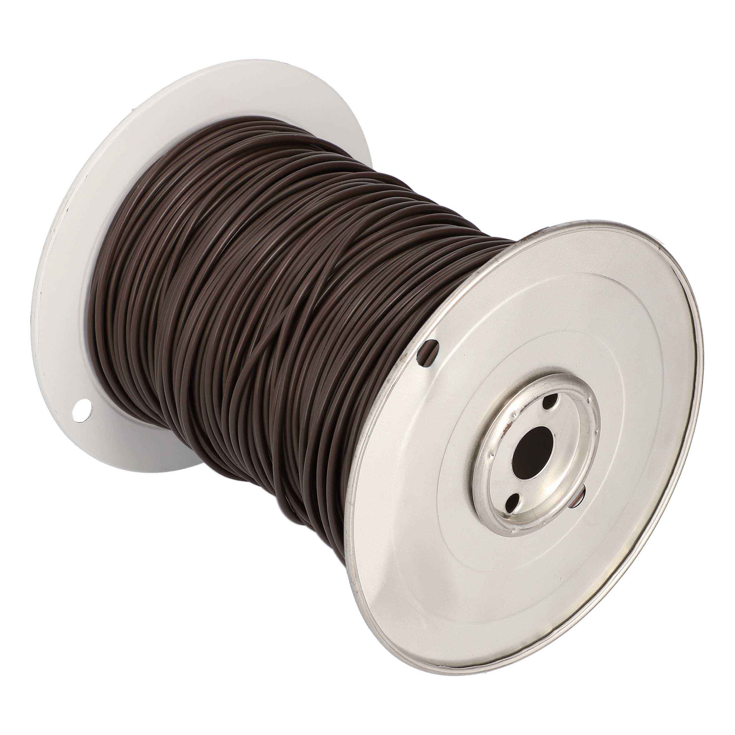 14 GA US GPT ALL COPPER PRIMARY WIRE BROWN - Coil of 500 FT