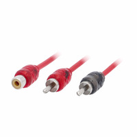 V6 2-Channel RCA Y Cable | 1 Female to 2 Male | 10 in. | 10 Pack