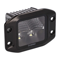 Blackout Flush Mount 3.5" Cube 4 LED Light - Flood