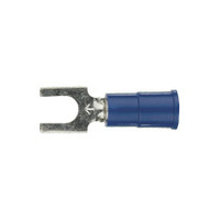 3M™ Blue Vinyl Spade Terminal 16-14 Gauge #8  Pkg of 100
