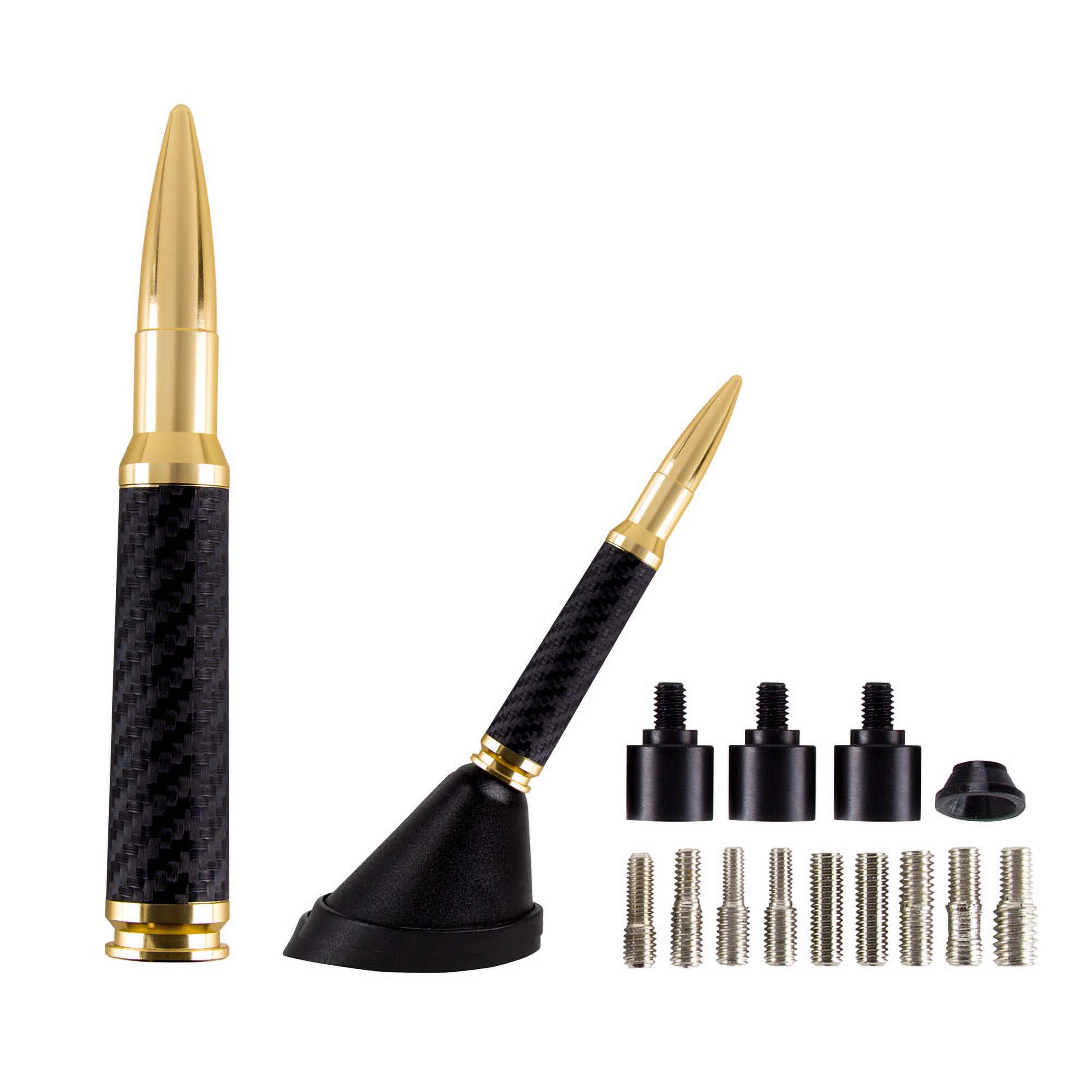 Gold with Carbon Fiber Wrap - .30 Caliber Replica Antenna