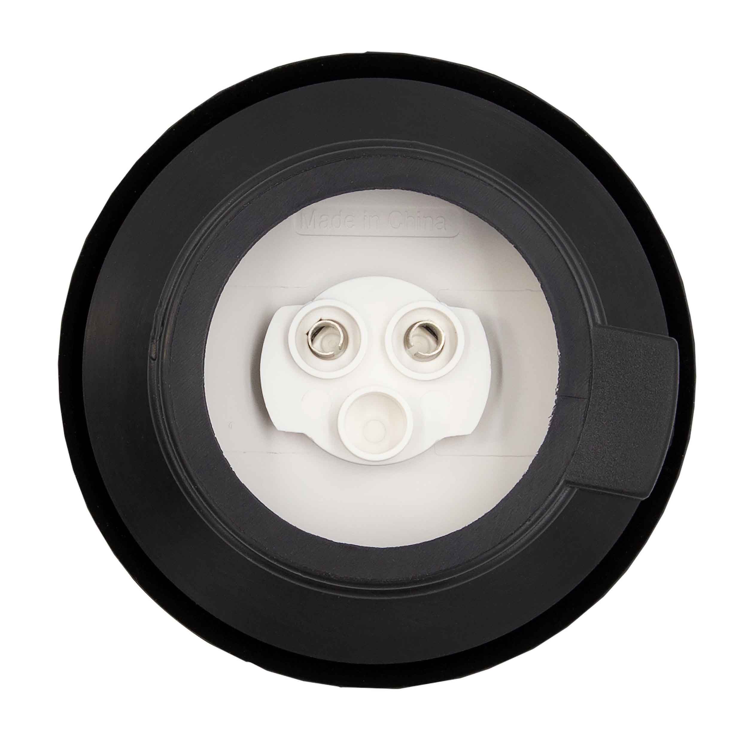 Round Red Marker/Clearance Light with Grommet - 2.5 Inch, 9