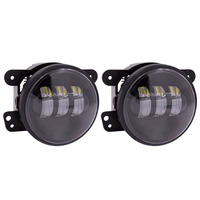 Fog Lights with Black Face - 4 Inch, 6 LED