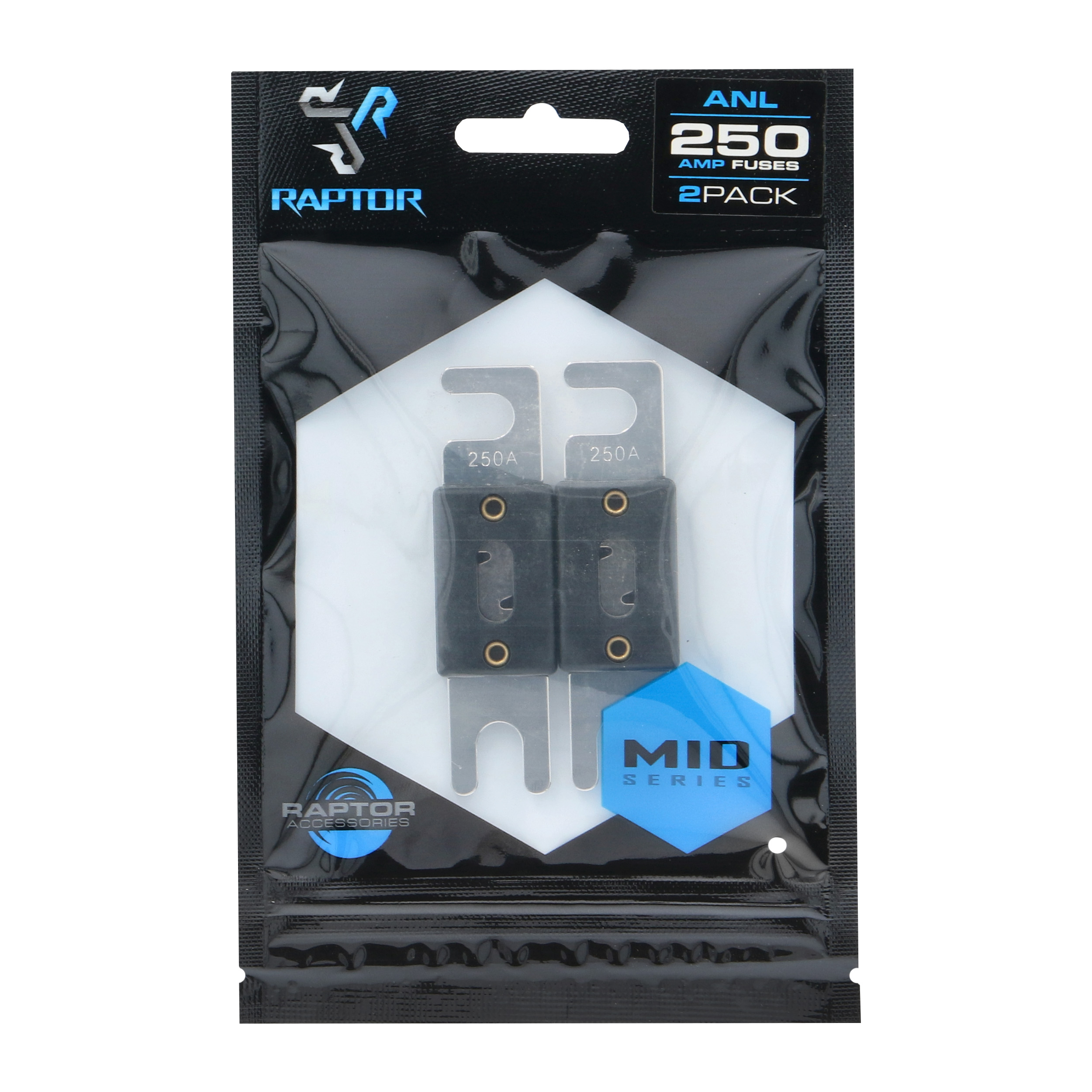 250 AMP ANL Fuses Nickel Plated - MID SERIES - 2 PK