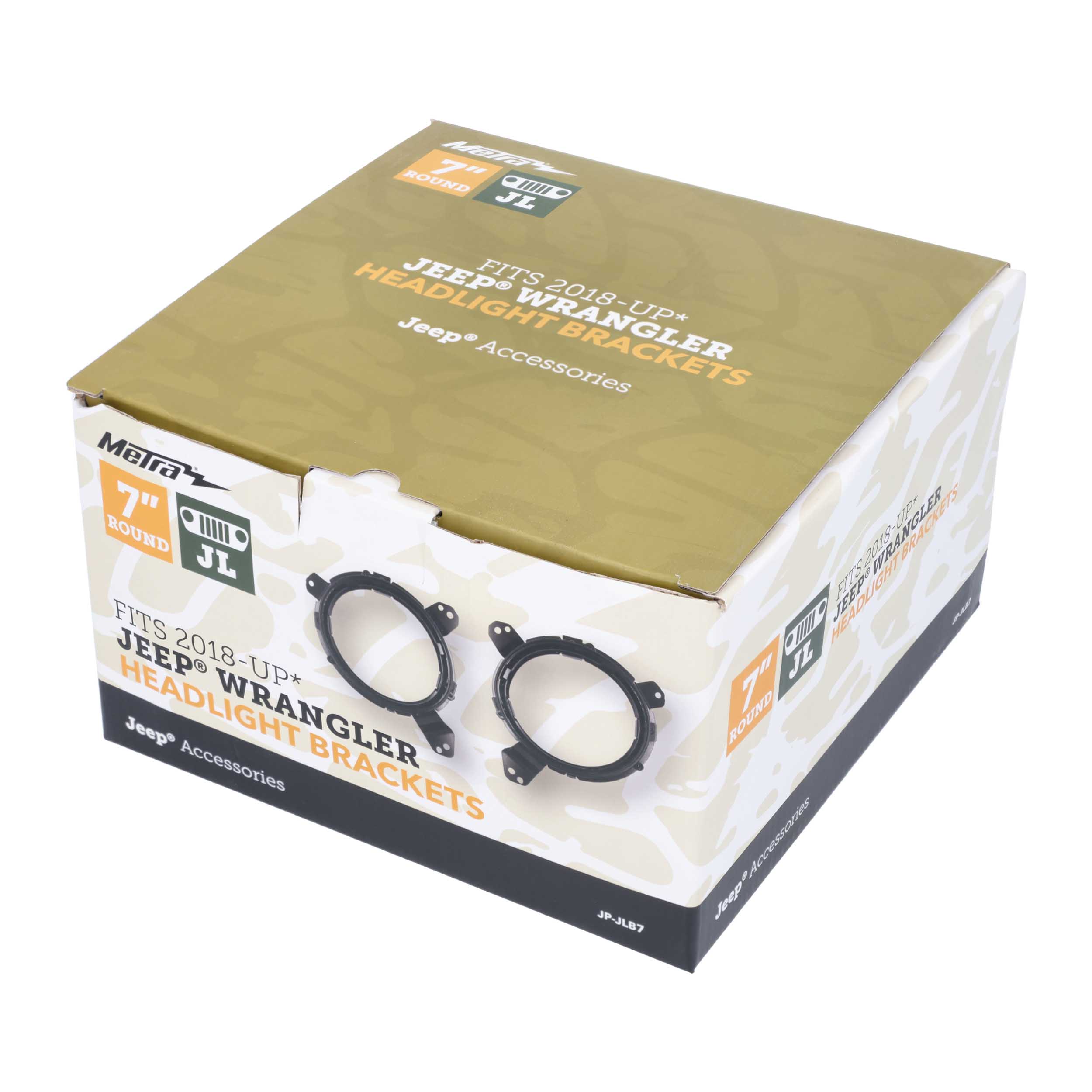 Headlight Adapter Brackets 7 Inch -  Wrangler JL 2018-Up