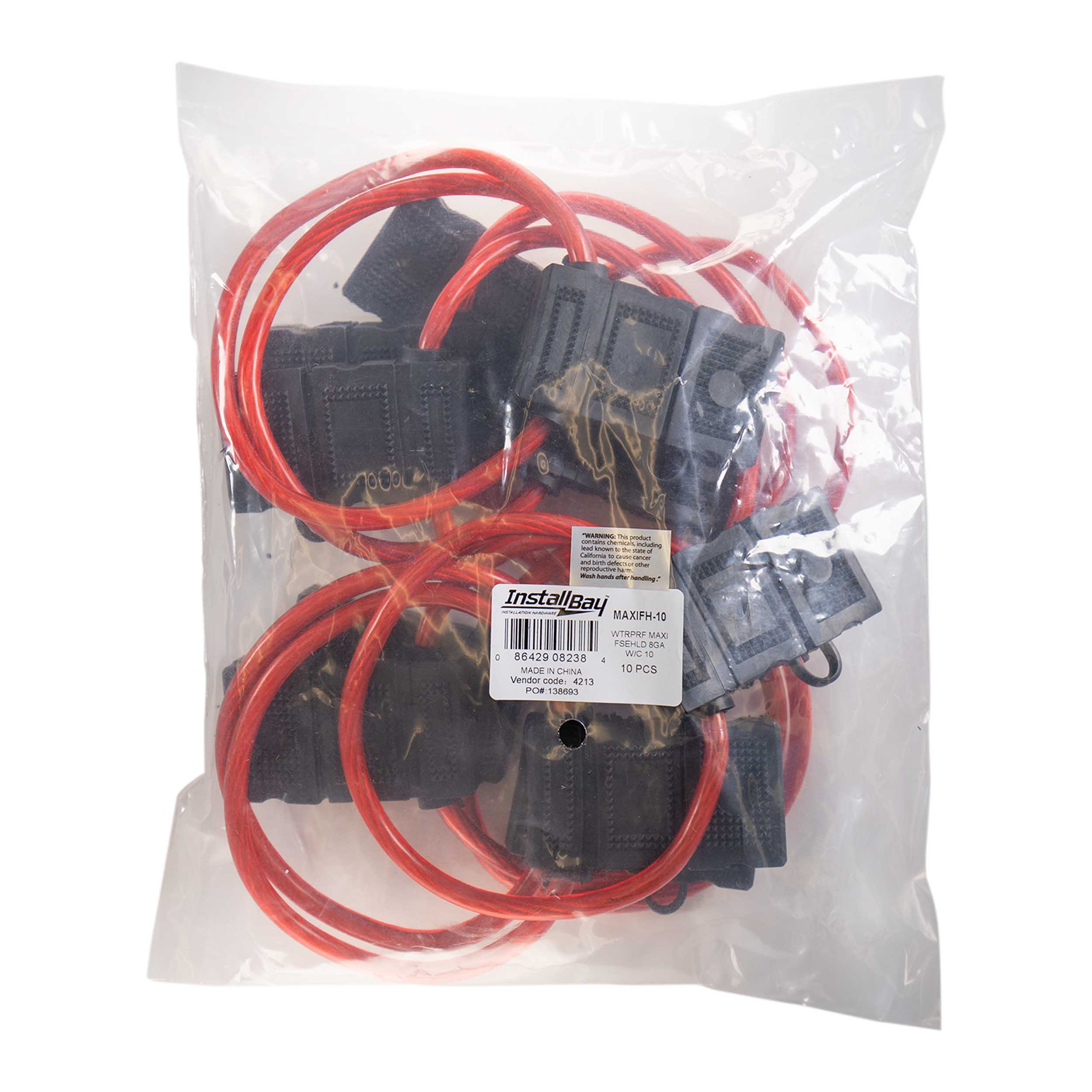 Maxi Fuse Holders With Cover 8 Gauge - Package of 10