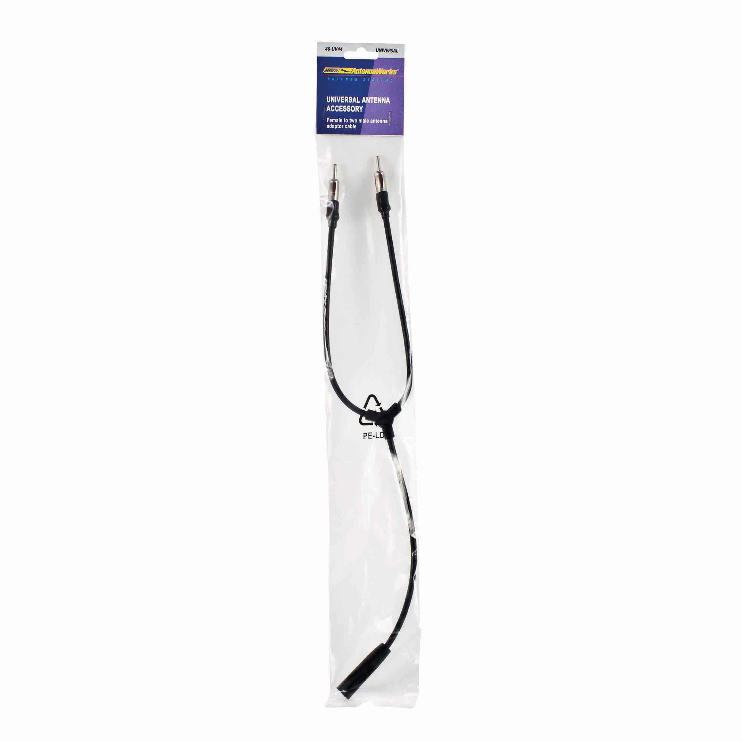 Universal Antenna Adapter - Female to 2 Male