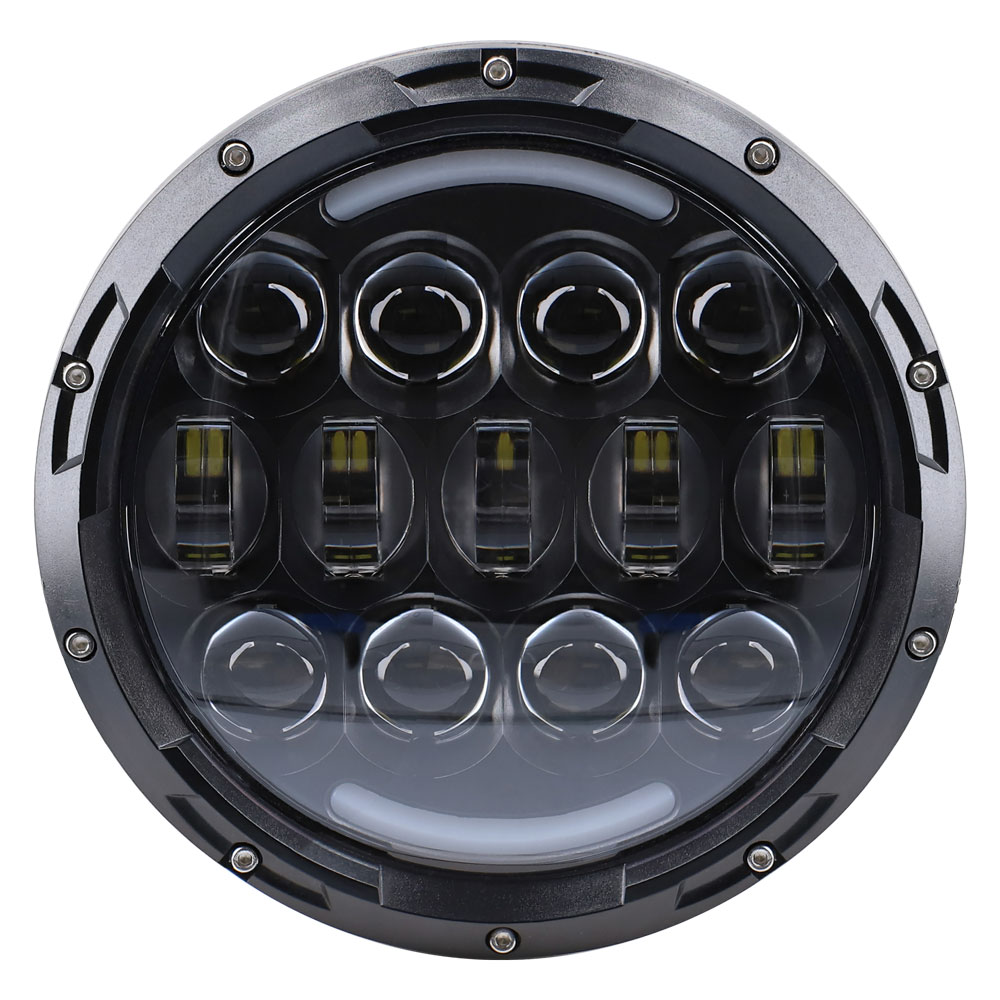 Improved RGB Backlit 7" LED Light - 7 Inch, 15 LED