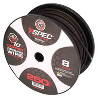 V10 OFC Tinned Ground Wire | 8 AWG | 250 ft. | Black
