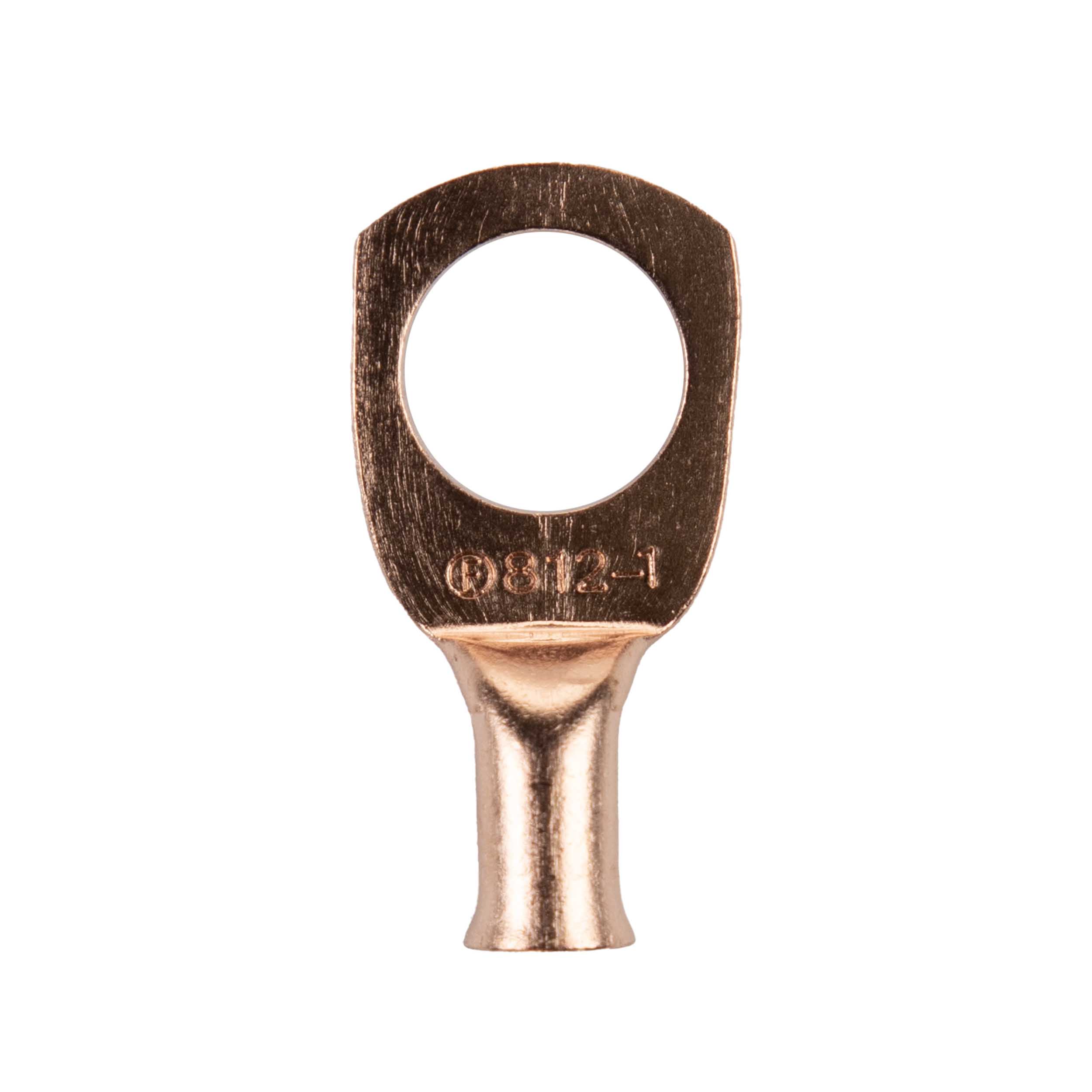 Copper Uninsulated Ring Terminal 8 Gauge 1/2 inch